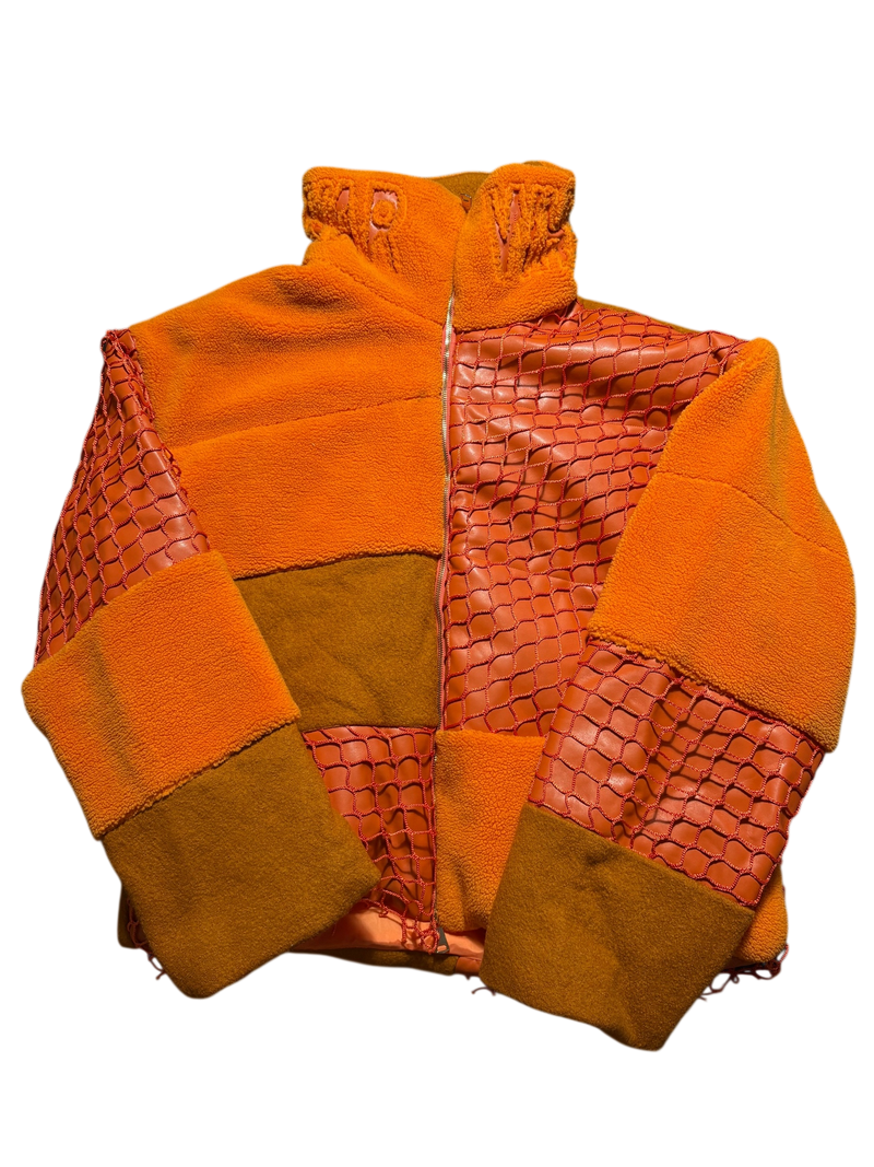 Who Decides War Orange Puffer Jacket