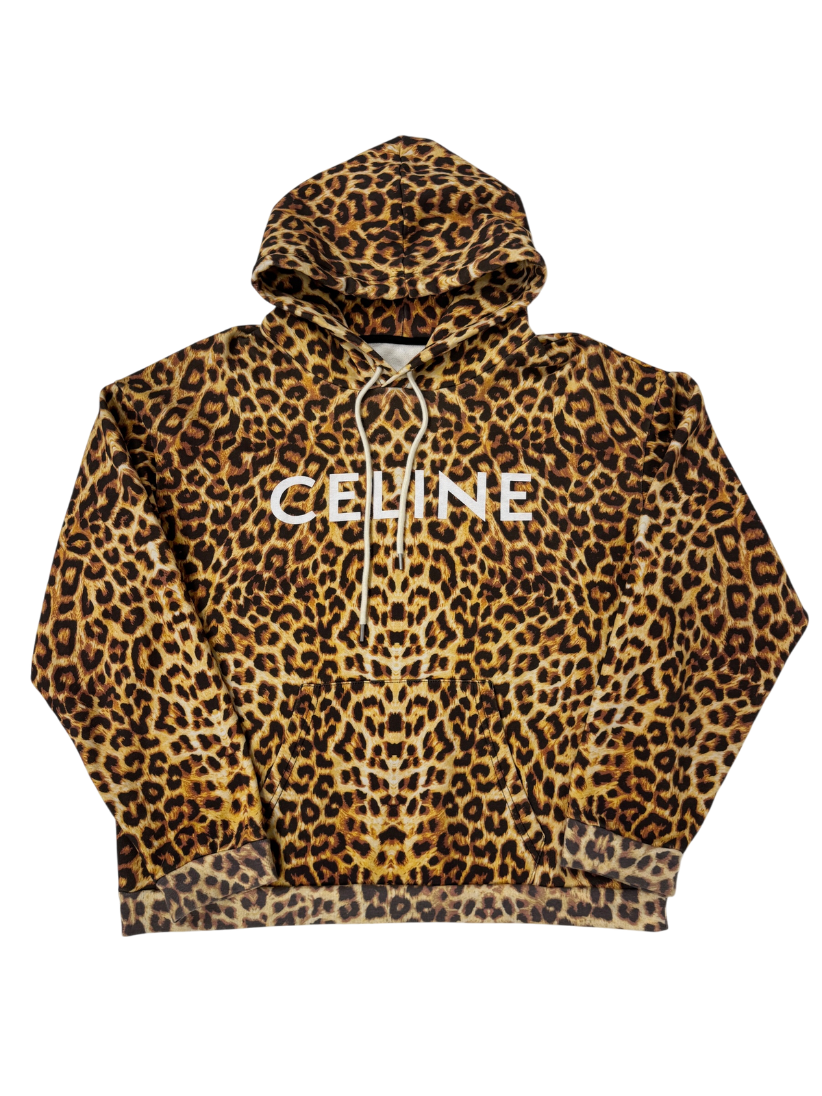 Celine Leopard Hoodie Hedi Slimane
