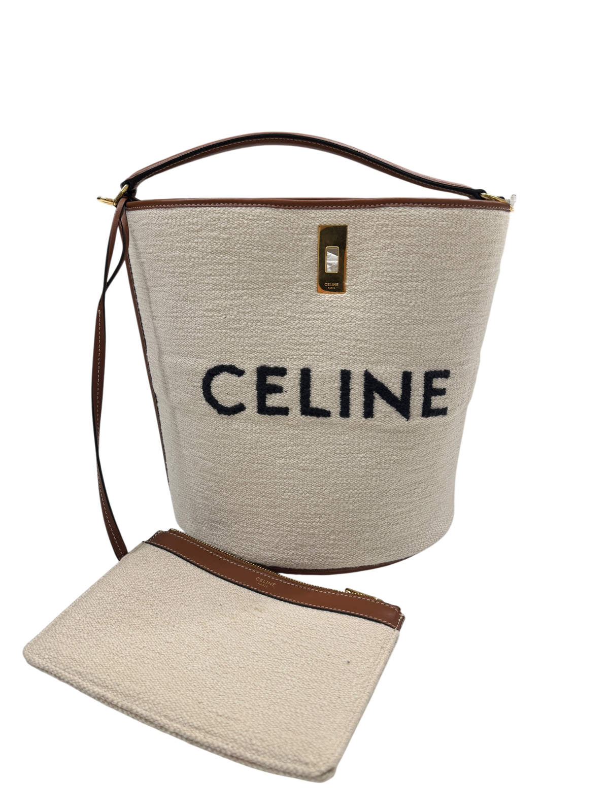 Celine Clasp Bucket Handbag