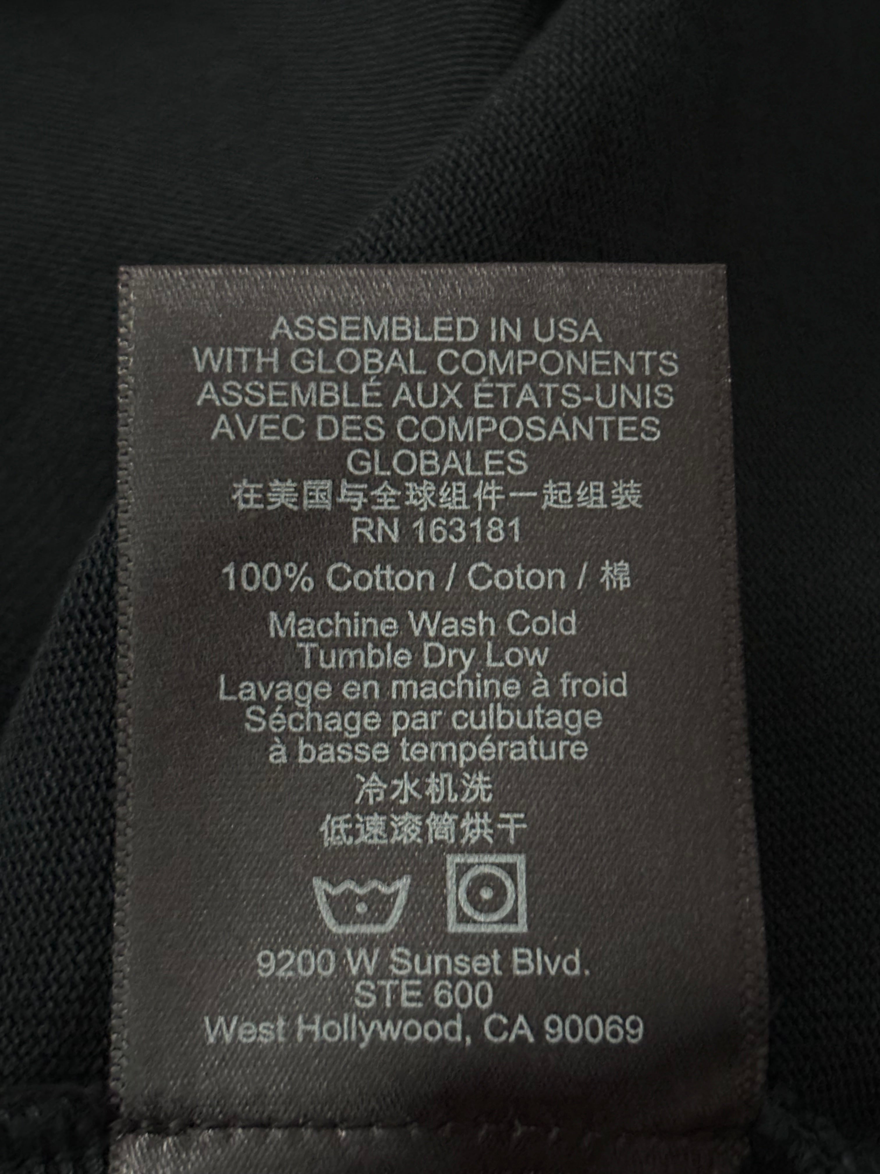 Rhude Collegiate Crest Vintage Black T-Shirt