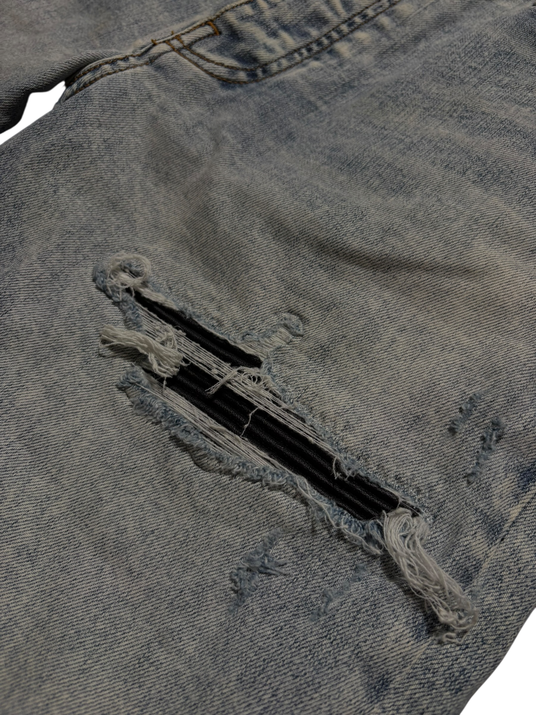 Amiri Mx1 LightWash Black Patch