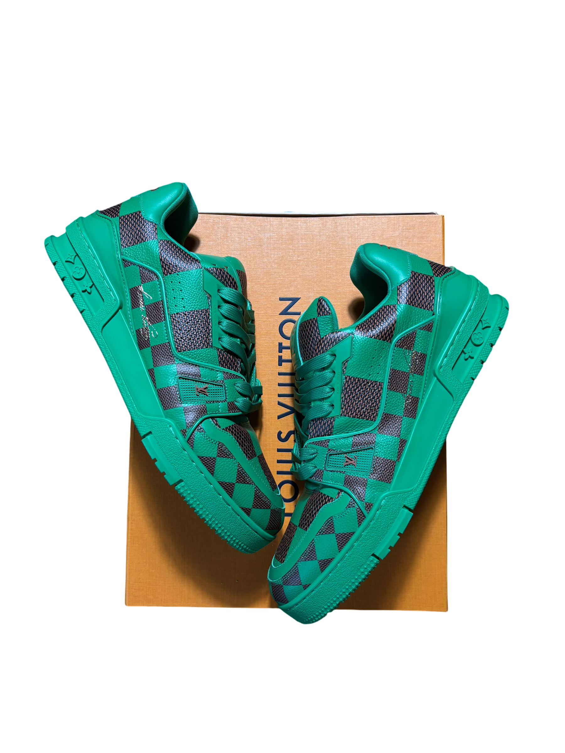 Louis Vuitton Trainer Green Damier - 9LV