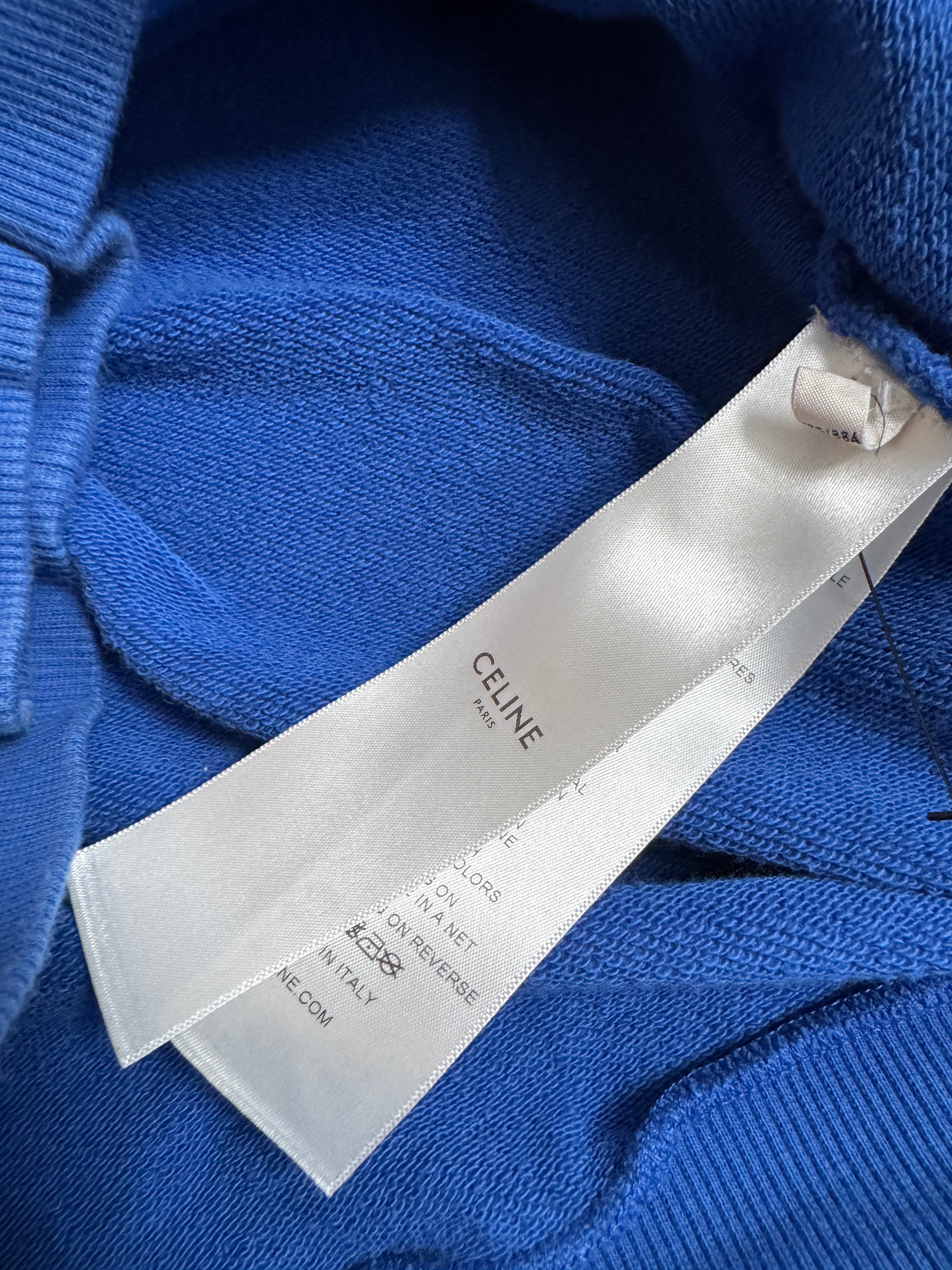 Celine Blue Classic Hoodie Logo - Size M