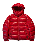 Moncler Maya Red Hooded Jacket - Size 2