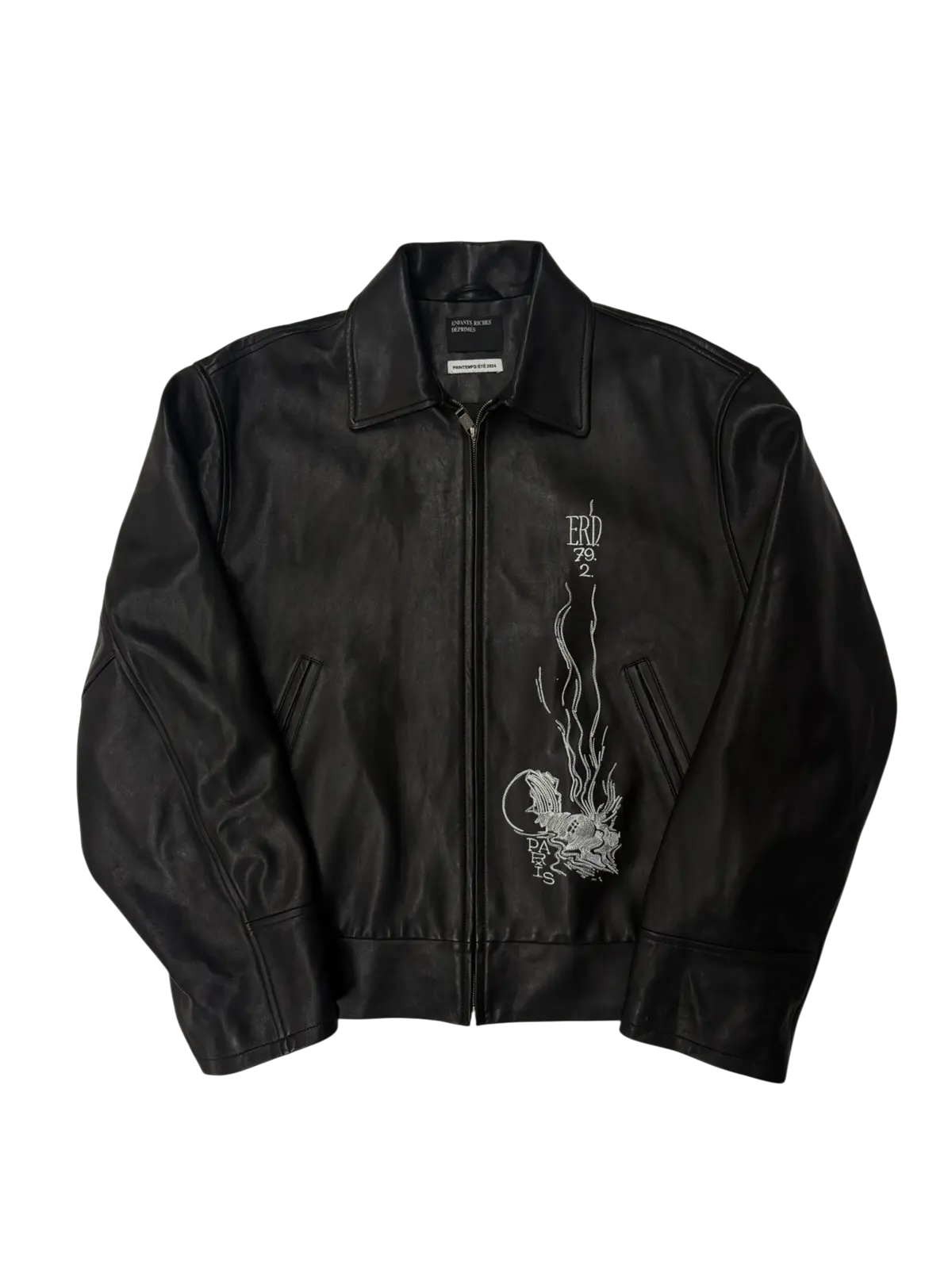 ERD Enfants Riches Déprimés Arcane 2024 Leather Jacket Black
