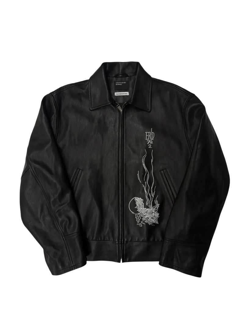 ERD Enfants Riches Déprimés Arcane 2024 Leather Jacket Black