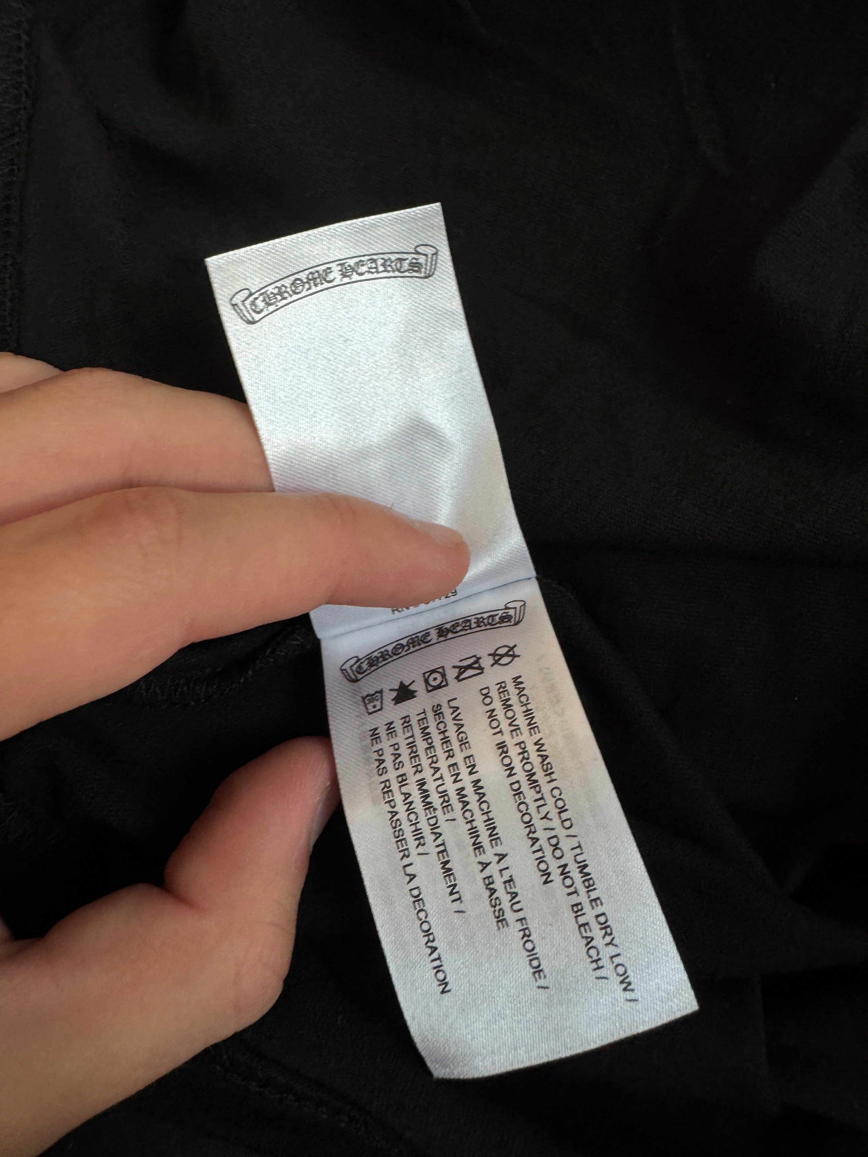 Chrome Hearts Neck Logo Pink/Black Longsleeve Shirt