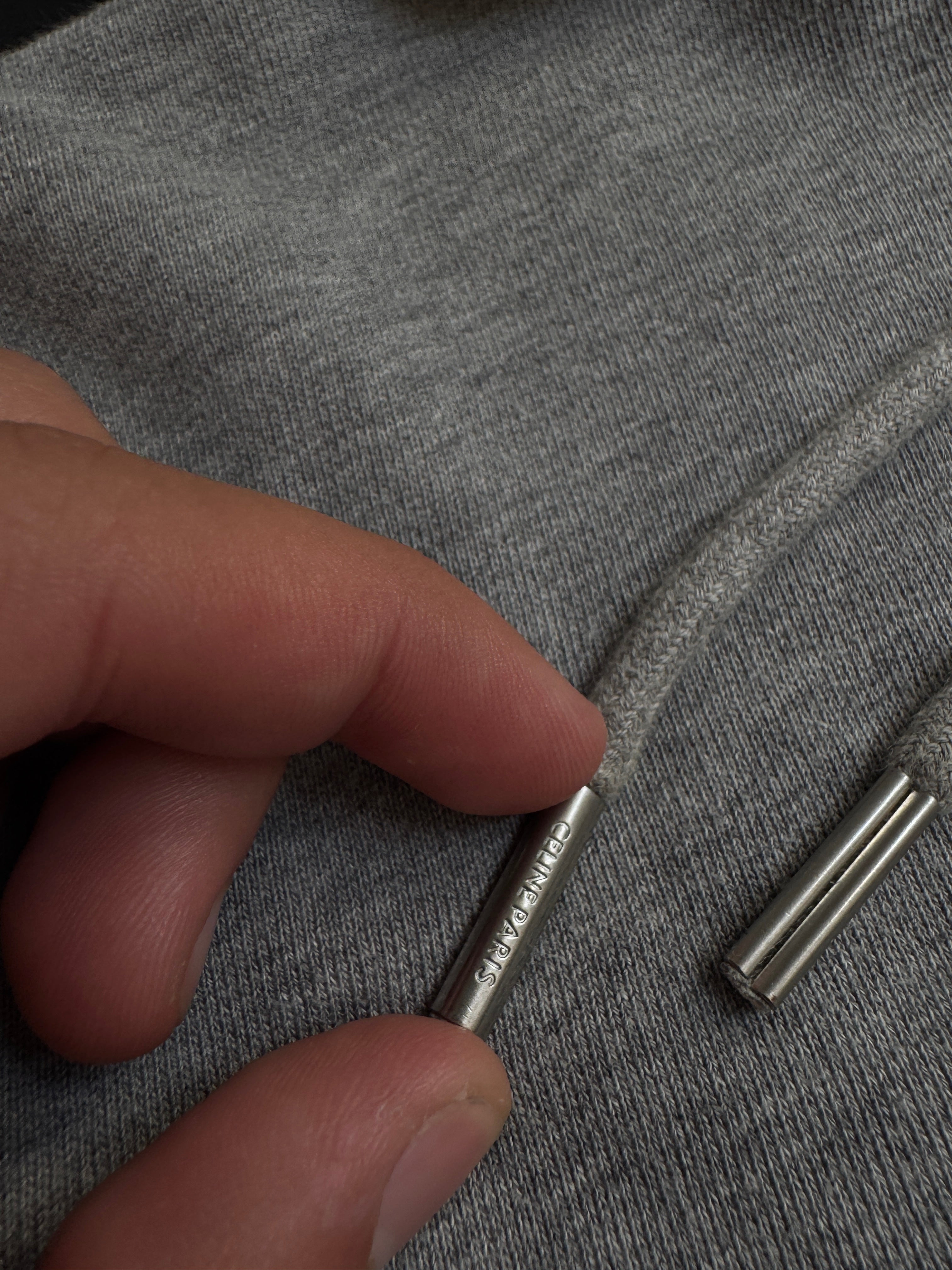 Celine Logo Hoodie Gray - Size XL