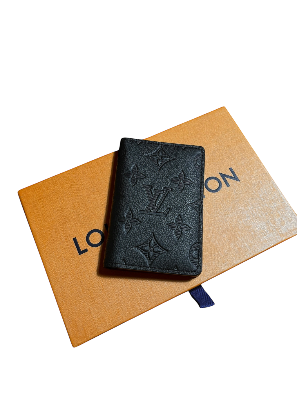 Louis Vuitton Black Embossed Monogram Pocket Organizer