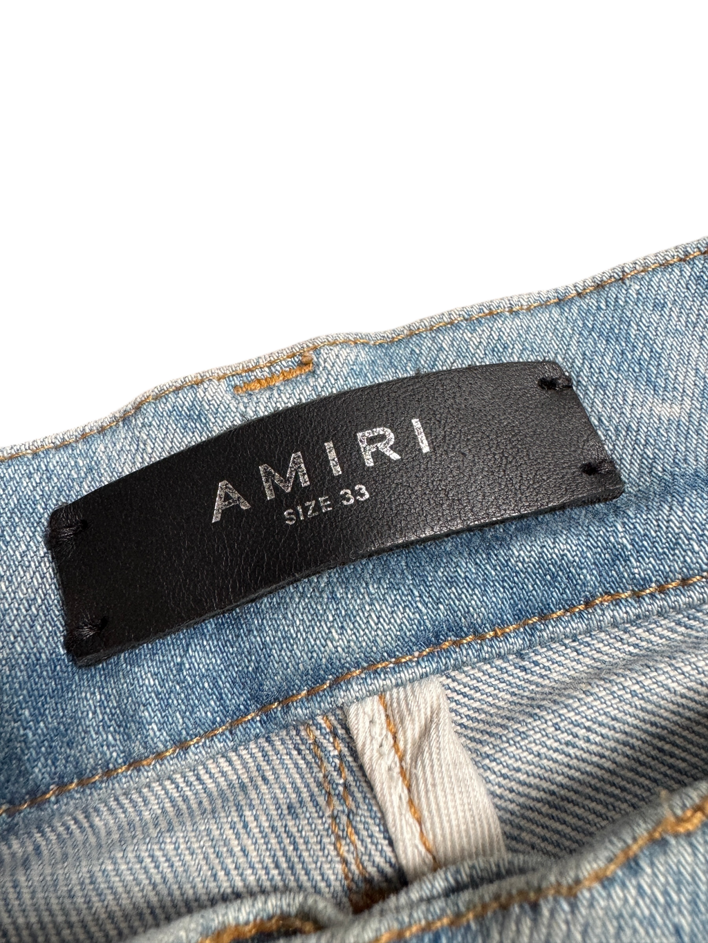 Amiri LightWash Jeans Old English