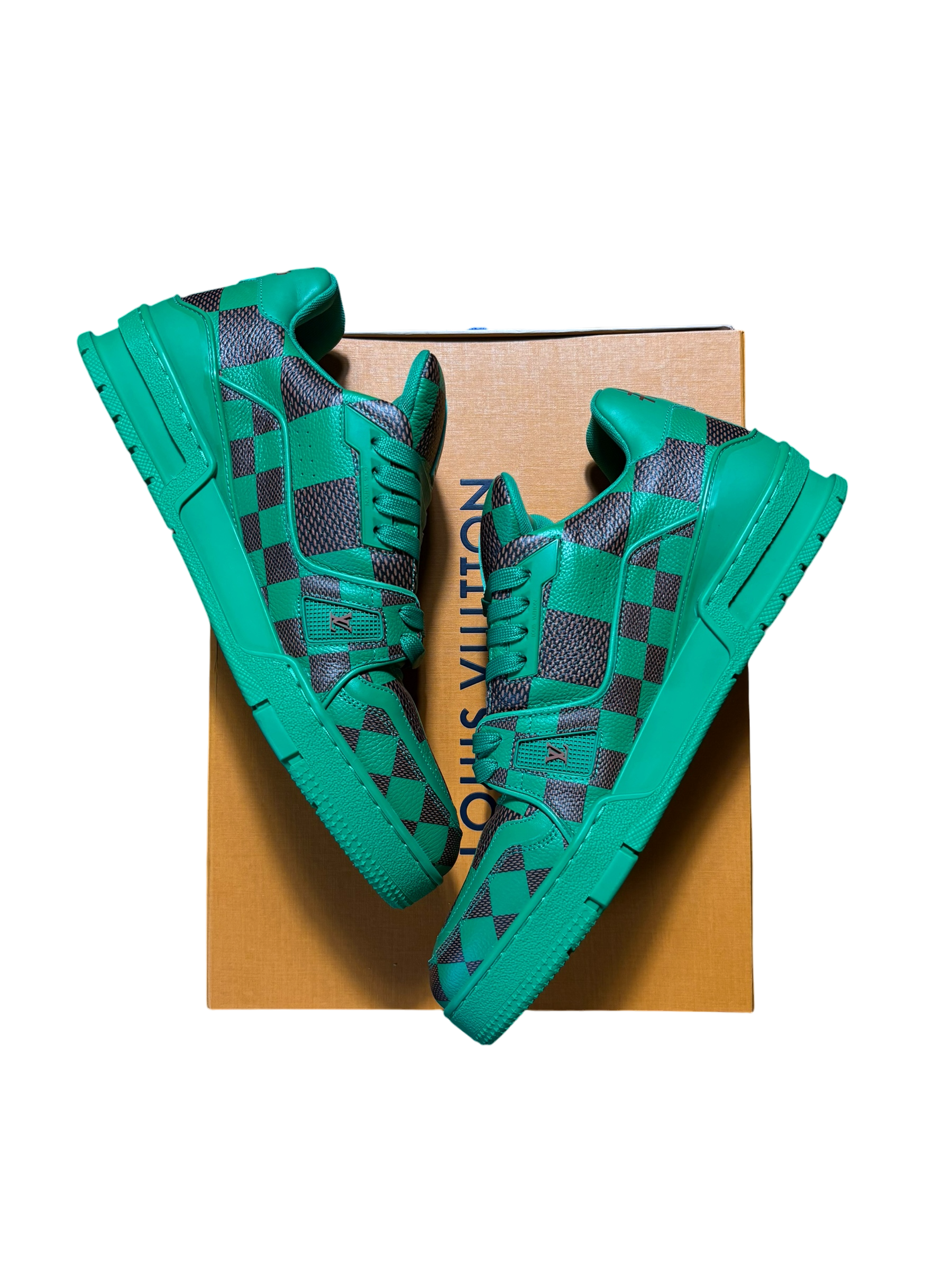 Louis Vuitton Trainer Green Damier - 9LV