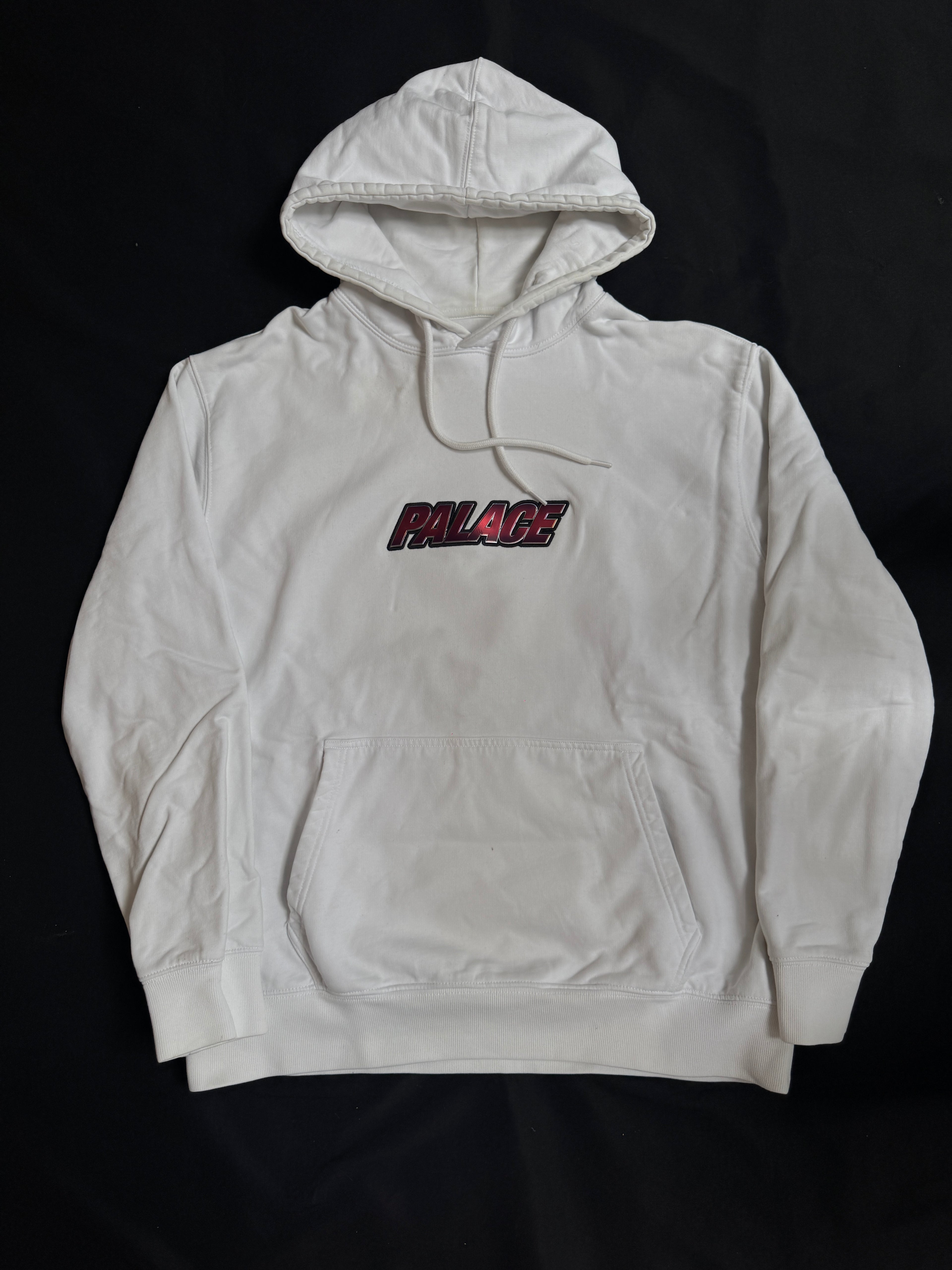 Palace Hoodie Logo White