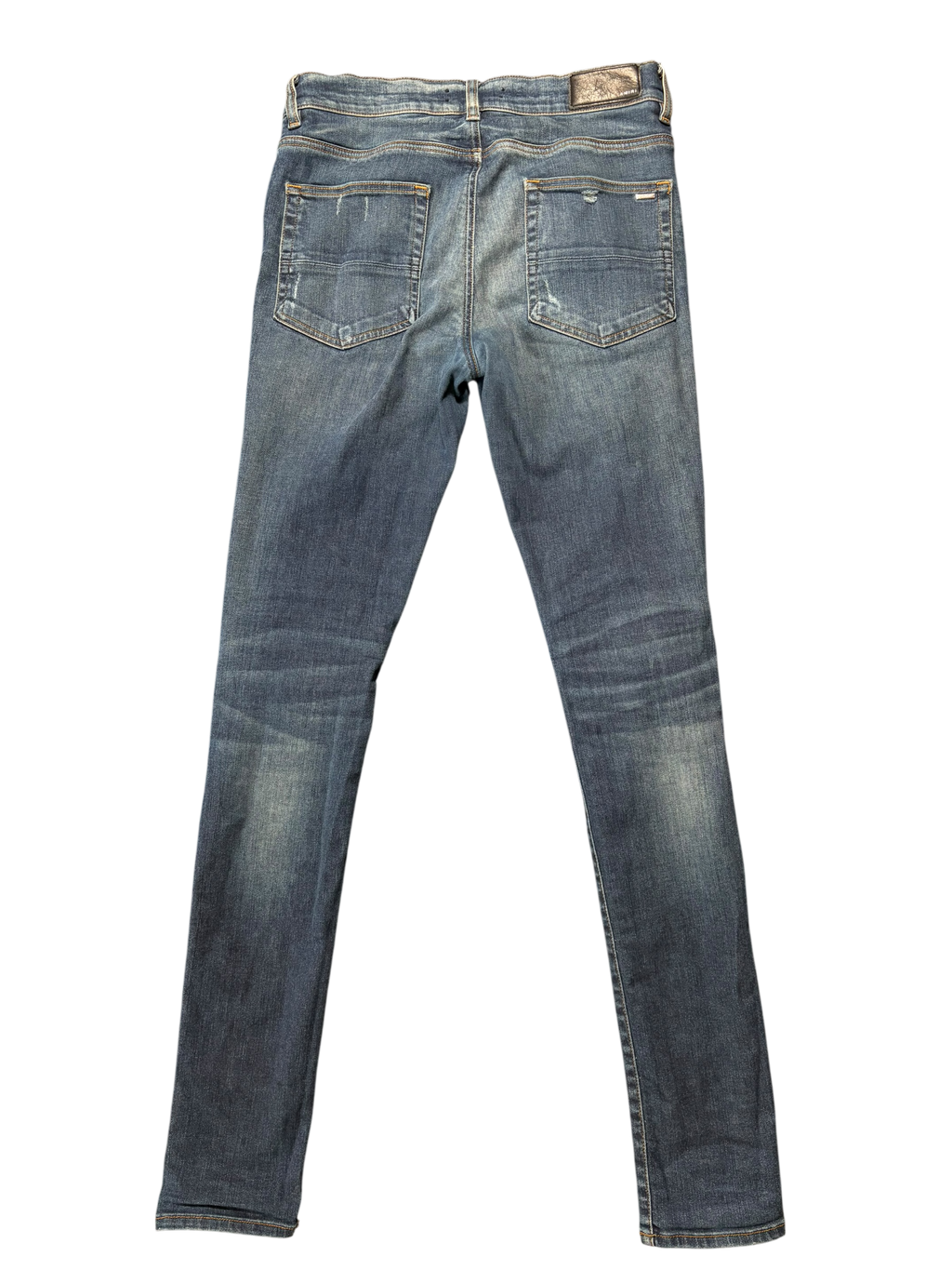 Amiri MX1 Dark Wash Red Patch Jeans
