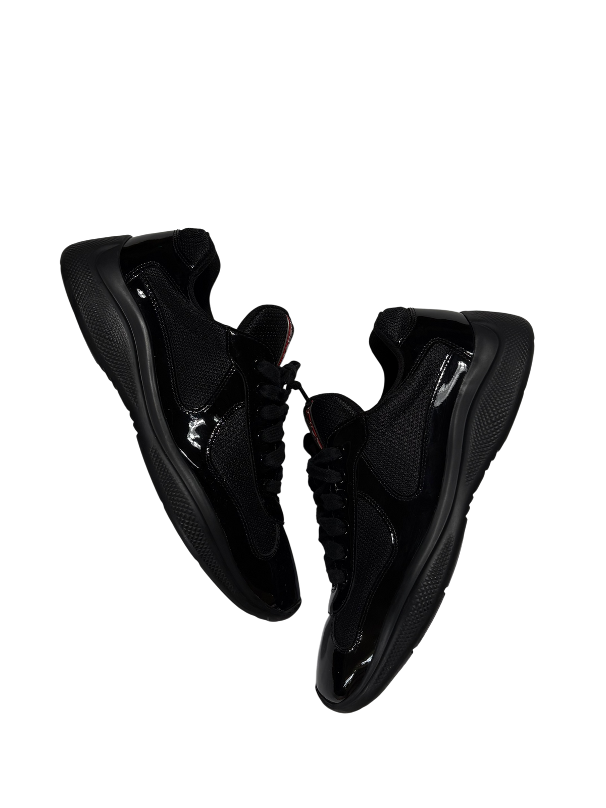 Prada Americas Cups Black Patent Leather - Size 8P (9US)