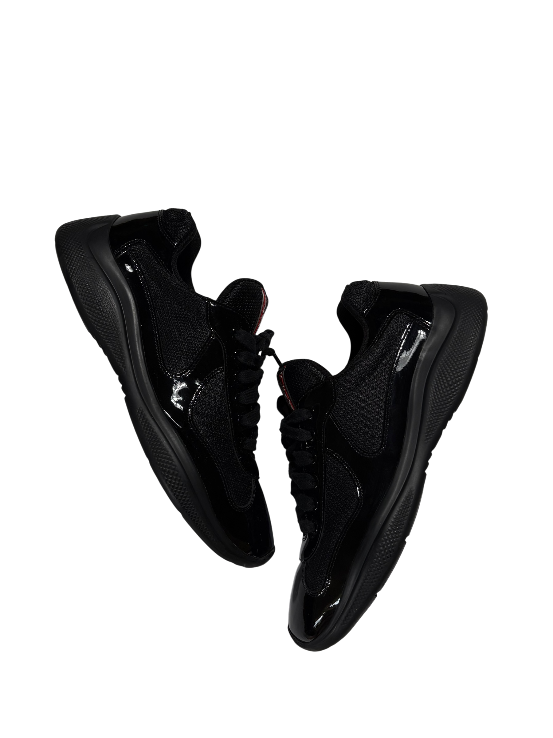 Prada Americas Cups Black Patent Leather - Size 8P (9US)