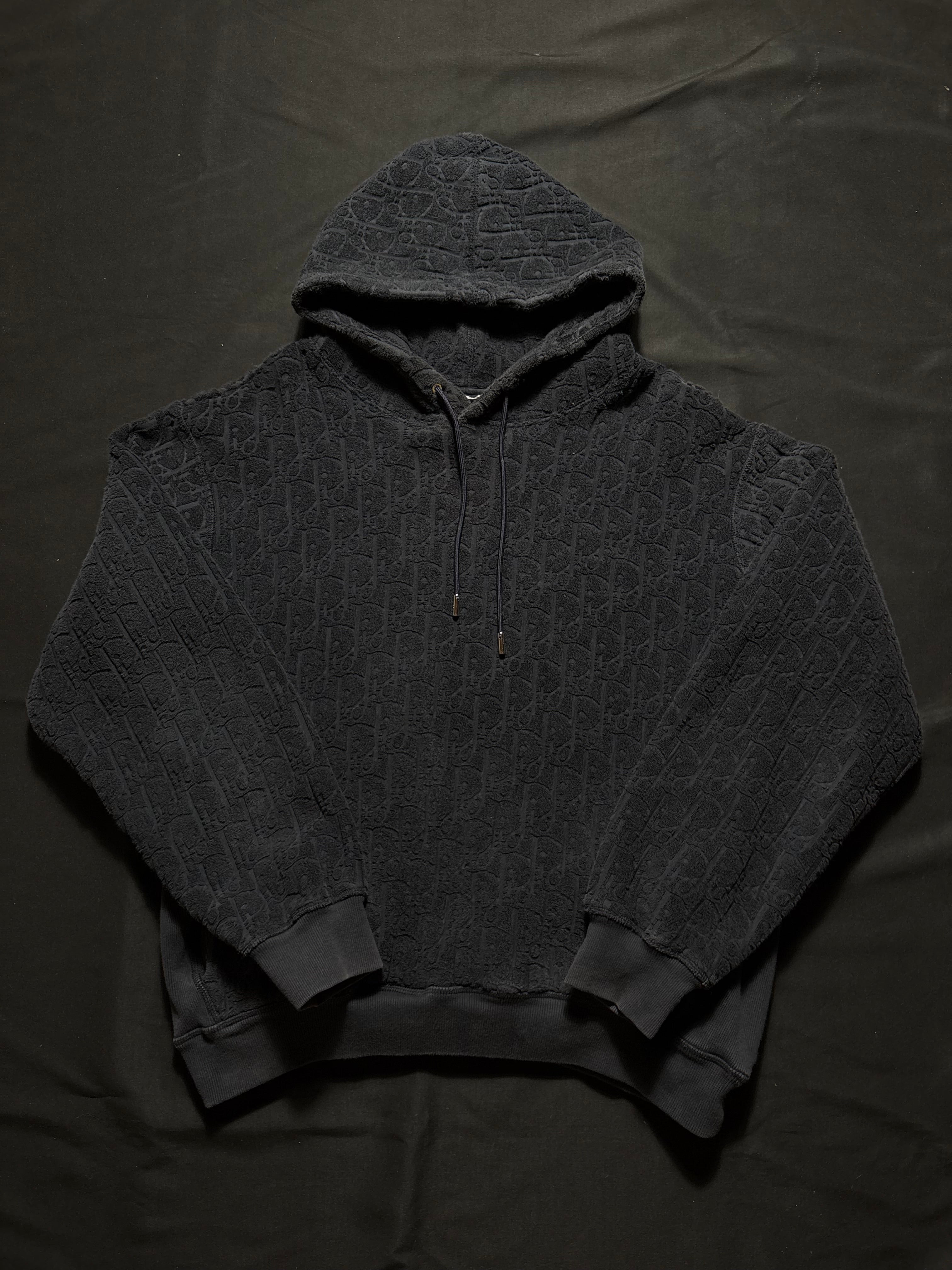 Dior Towel Hoodie Navy