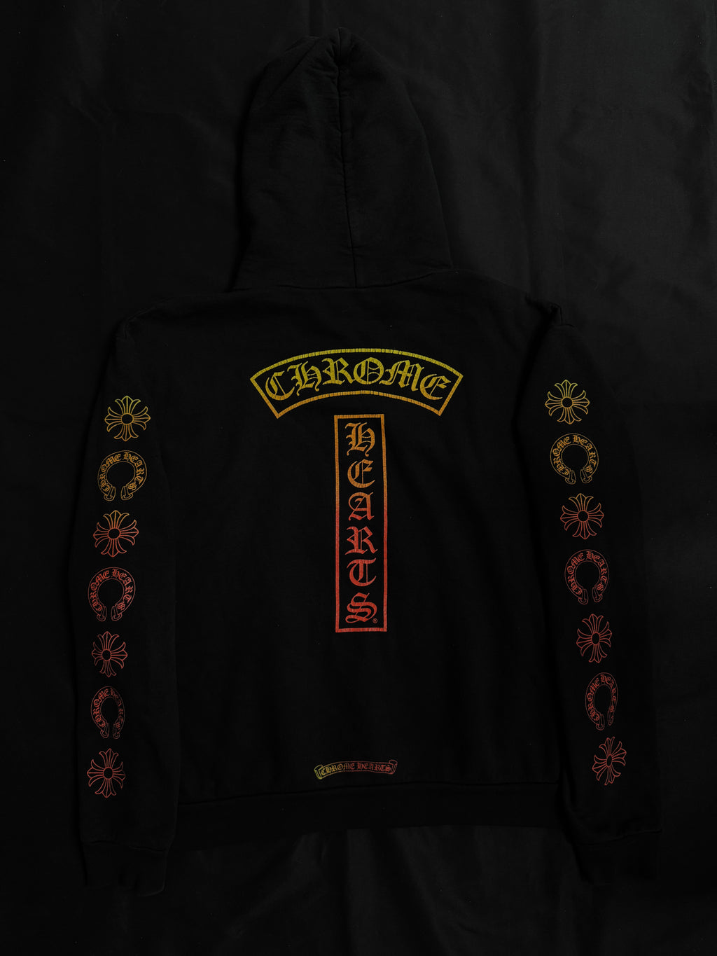Chrome Hearts Gradient T-bar Hoodie Black