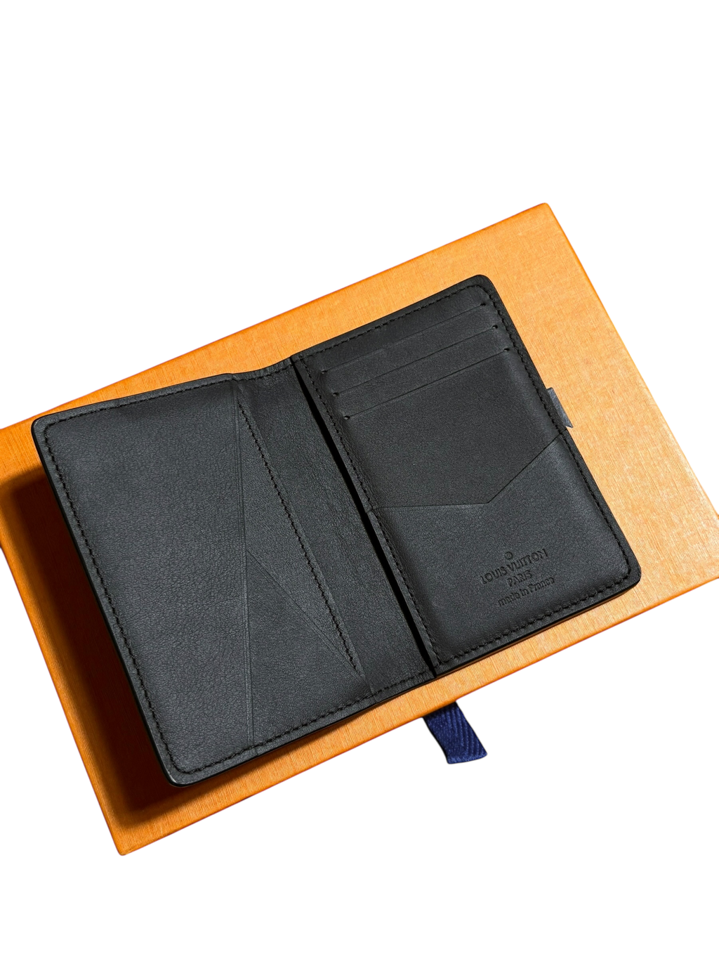 Louis Vuitton Black Embossed Monogram Pocket Organizer