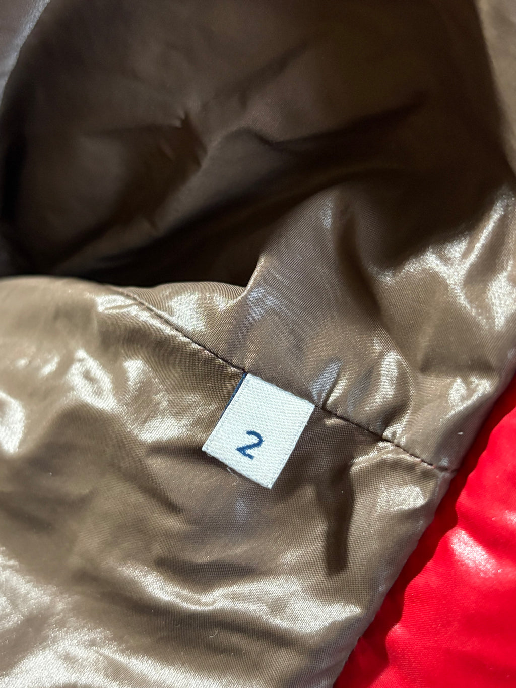 Moncler Maya Red Hooded Jacket - Size 2