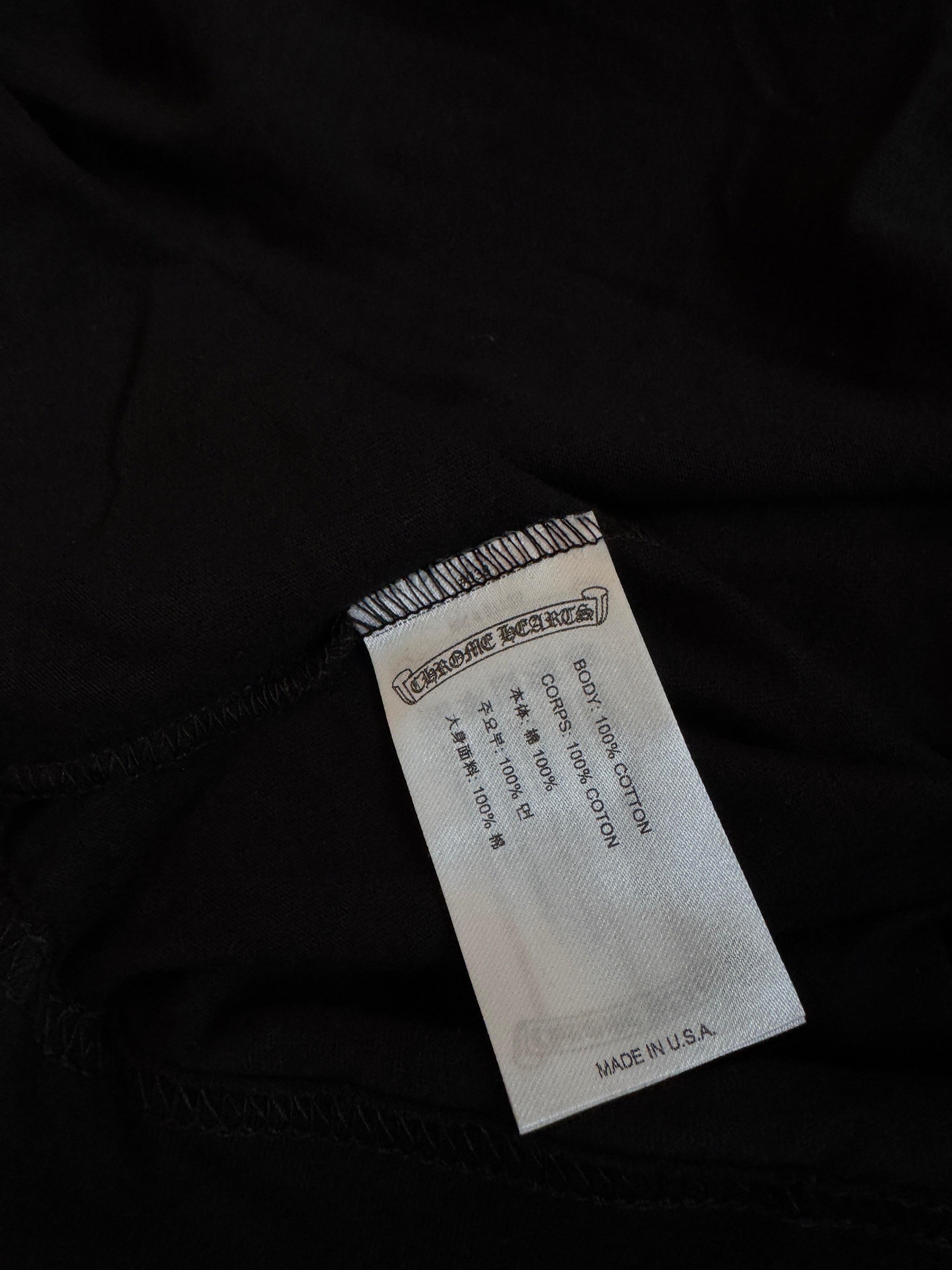 Chrome Hearts Neck Logo Pink/Black Longsleeve Shirt