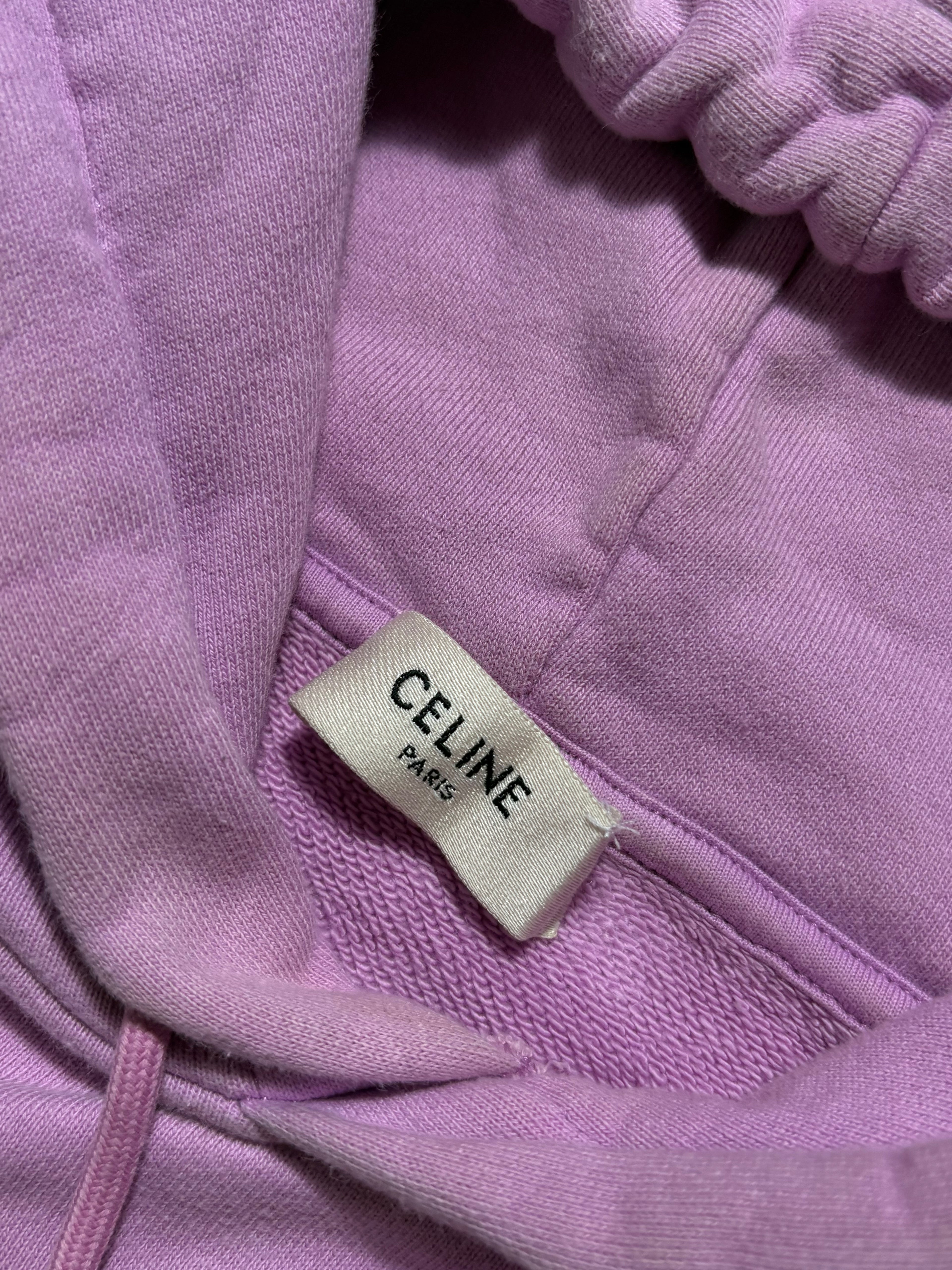 Celine Classic Pink Logo Hoodie - Size M