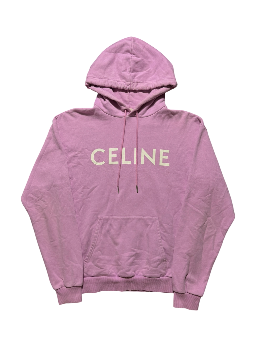 Celine Classic Pink Logo Hoodie - Size M