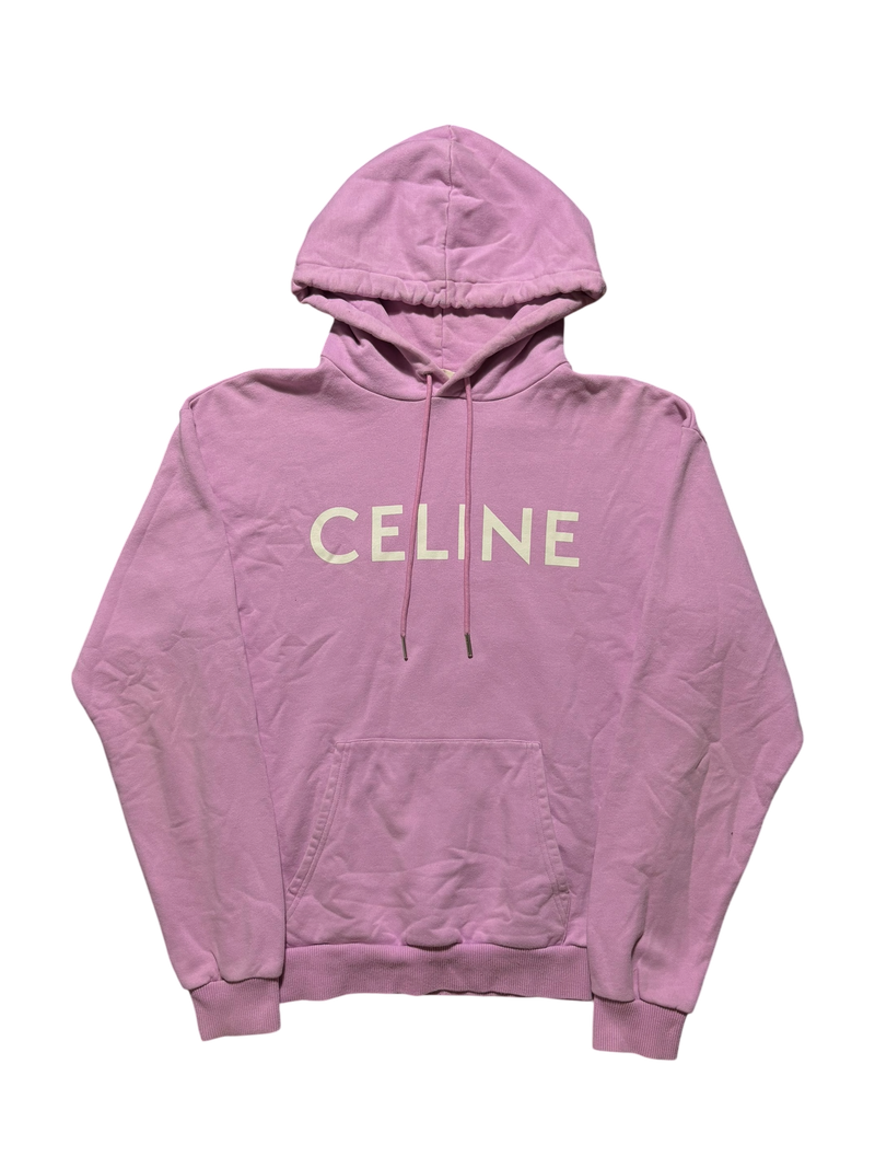 Celine Classic Pink Logo Hoodie - Size M