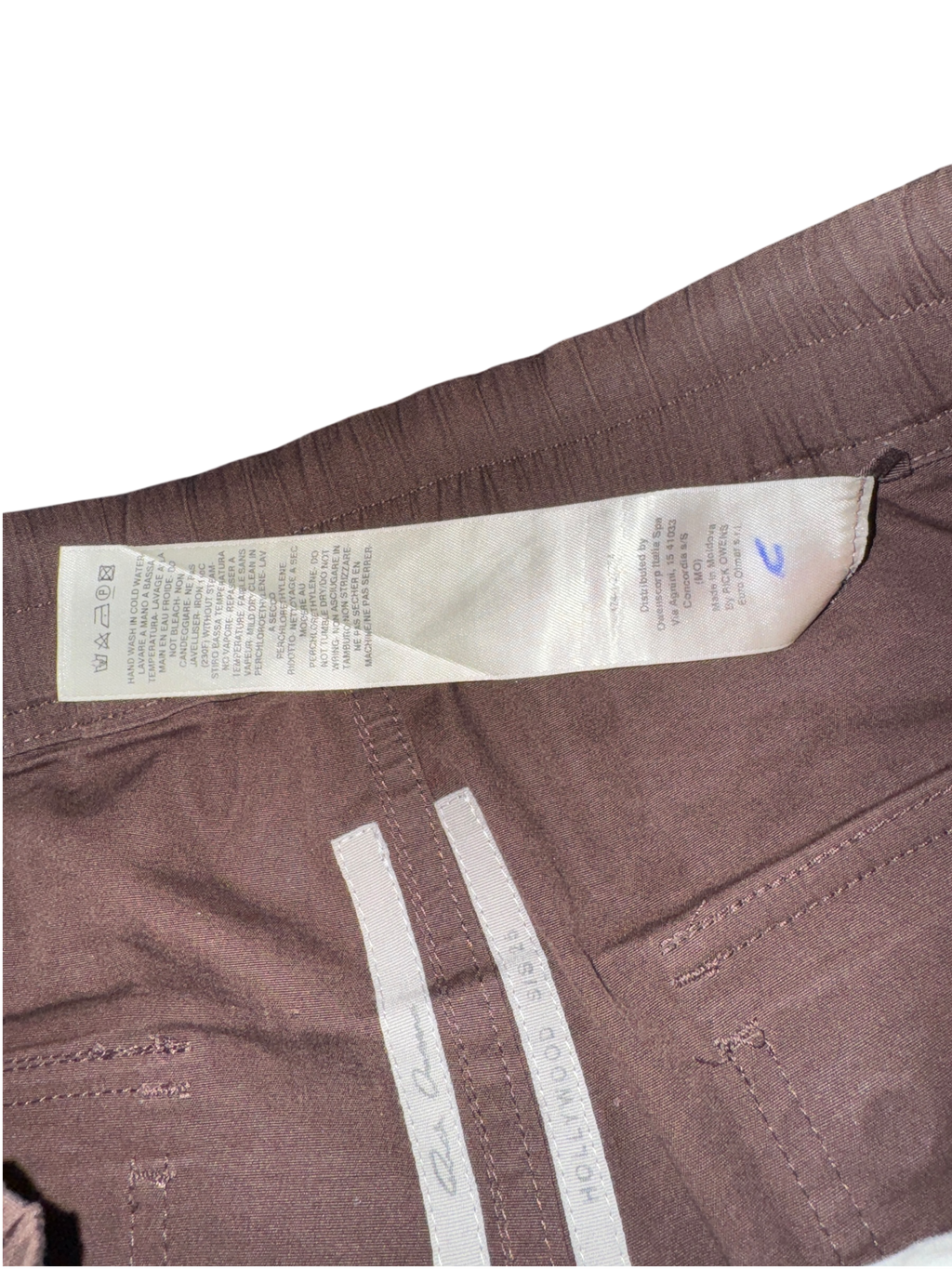 Rick Owens Bauhas Cargo Pants Brown - Extra Small