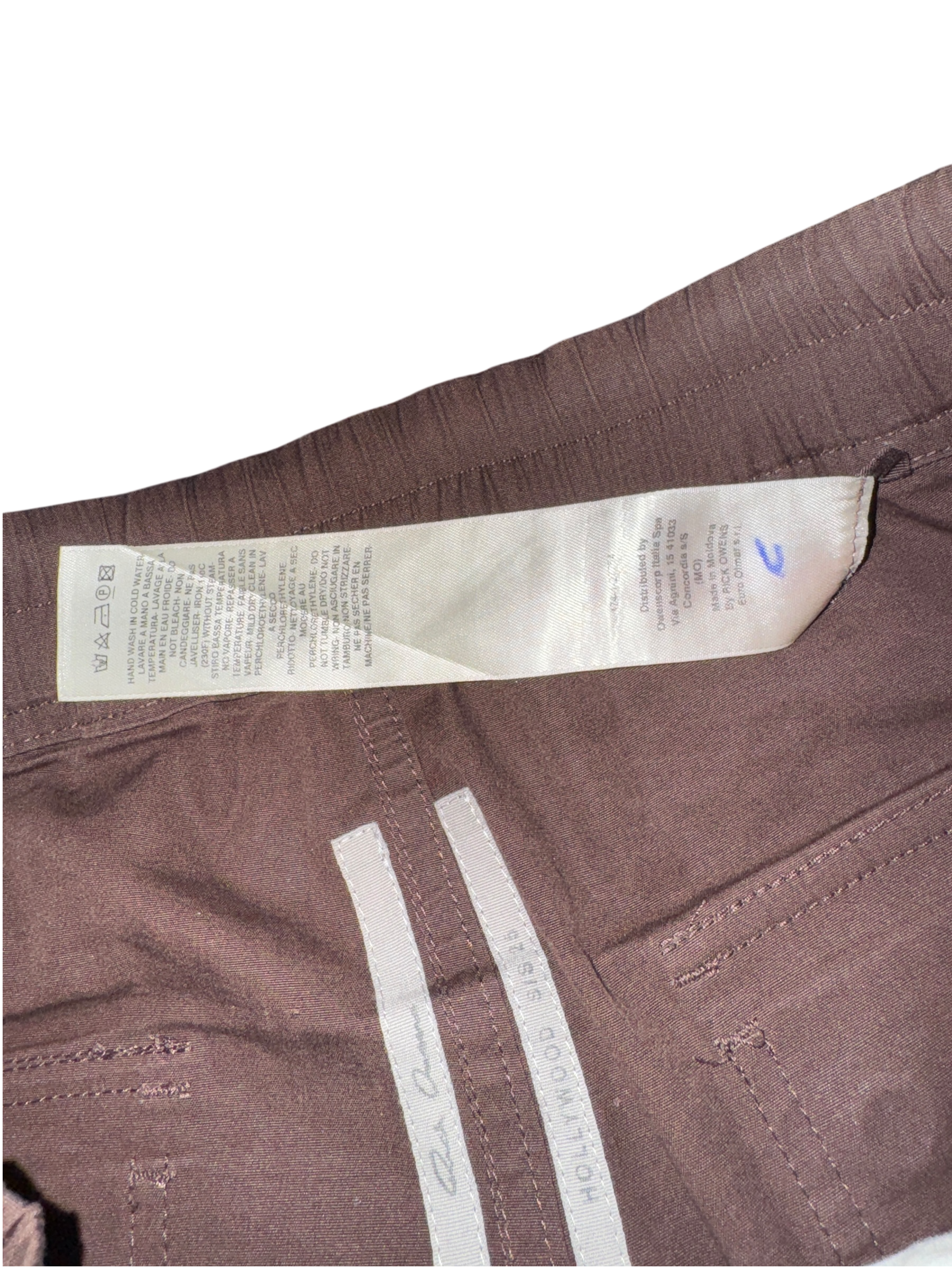 Rick Owens Bauhas Cargo Pants Brown - Extra Small