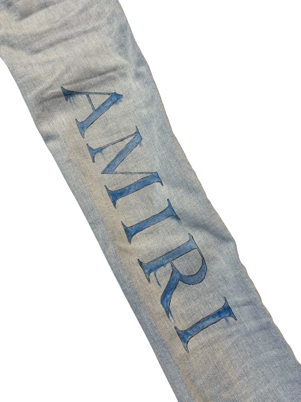 Amiri WaterColor Logo Jean