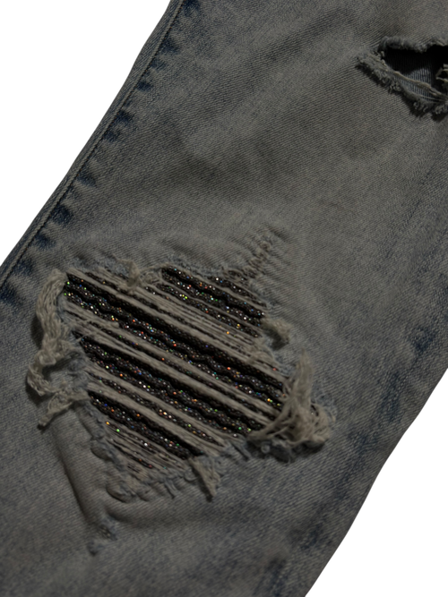 Amiri Mx1 LightWash Iridescent Patch