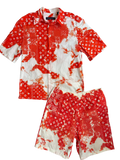 Louis Vuitton Orange Bandana Bleached Set - Size M