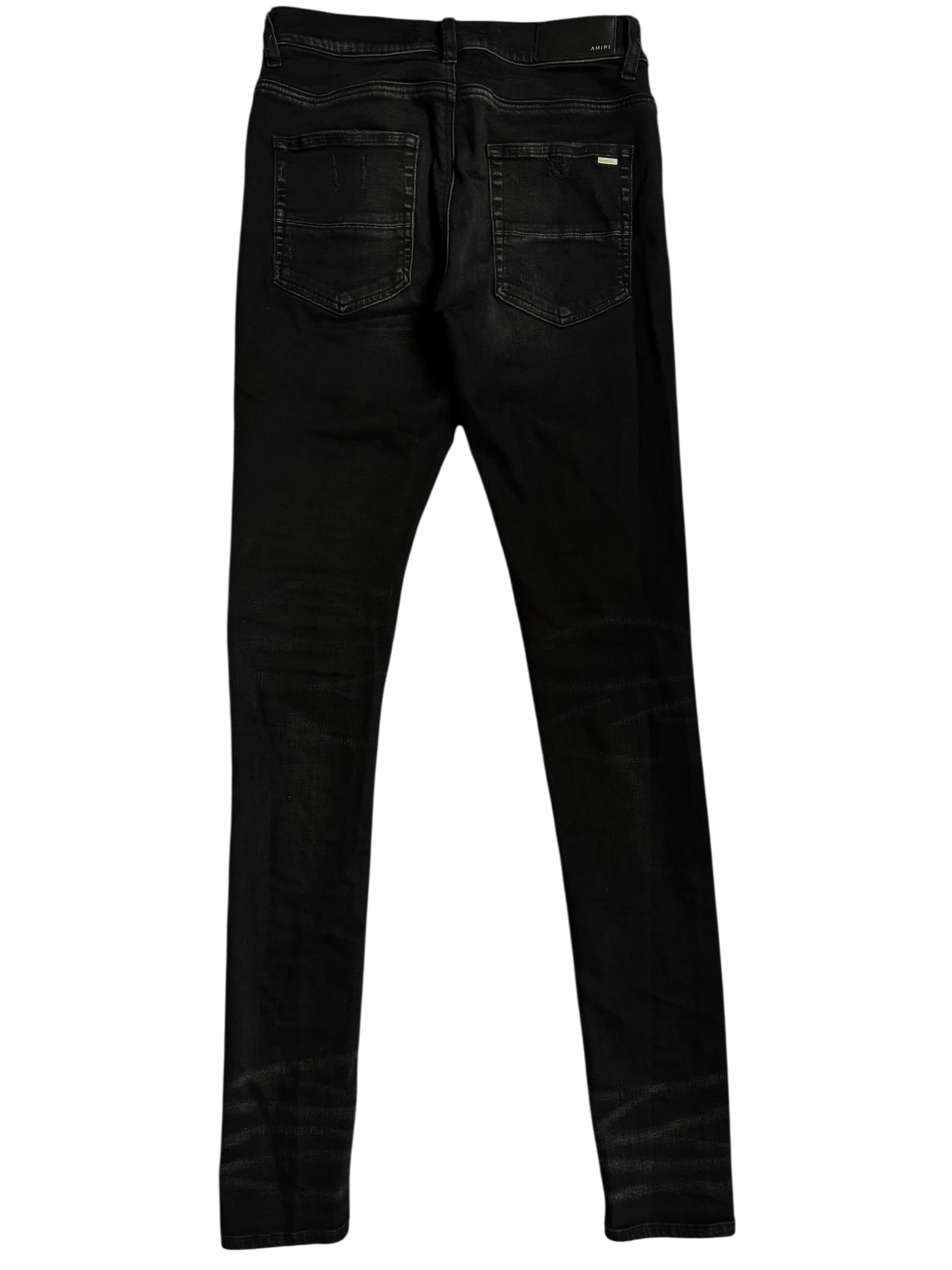 Amiri MX1 Black Purple Patch Jeans