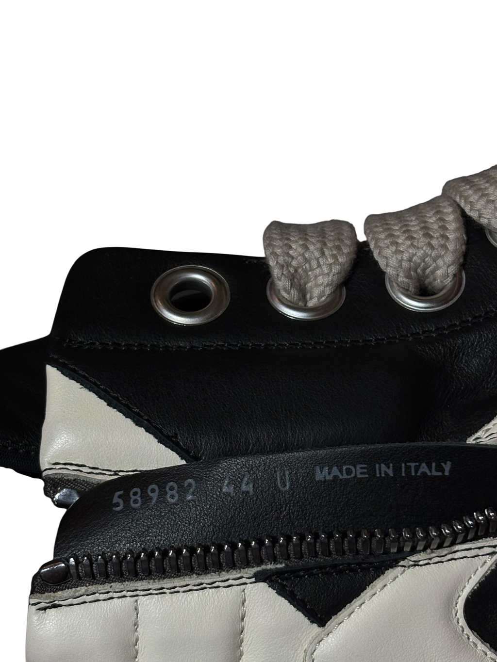 Rick Owens Black Jumbo Lace Geobasket Sneakers - 11