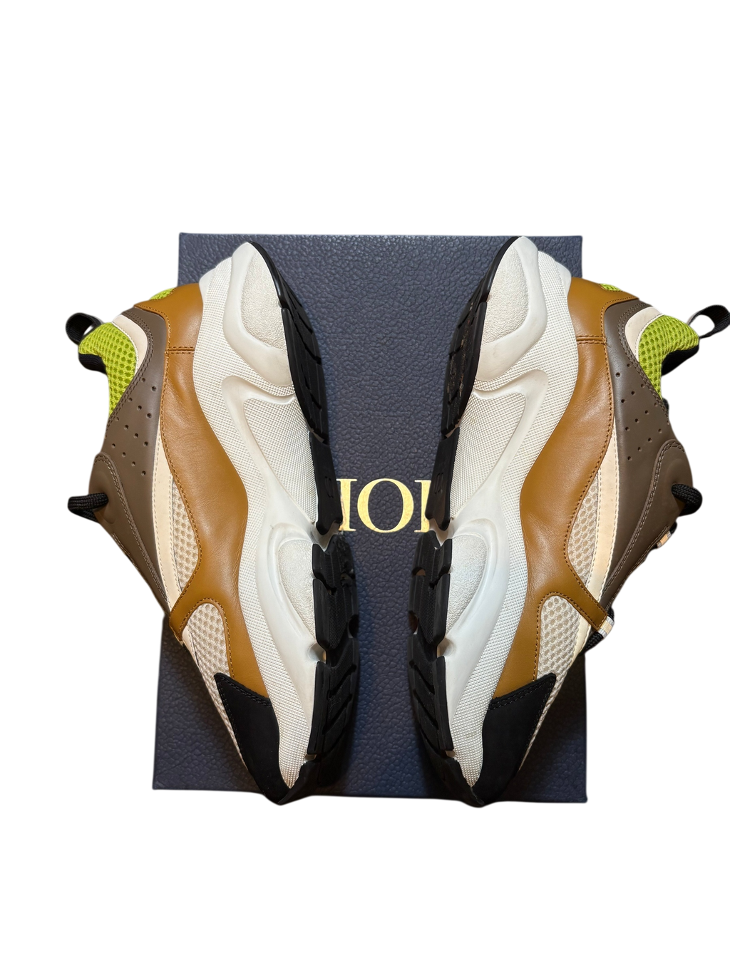 Dior B22 Brown Green Sneakers