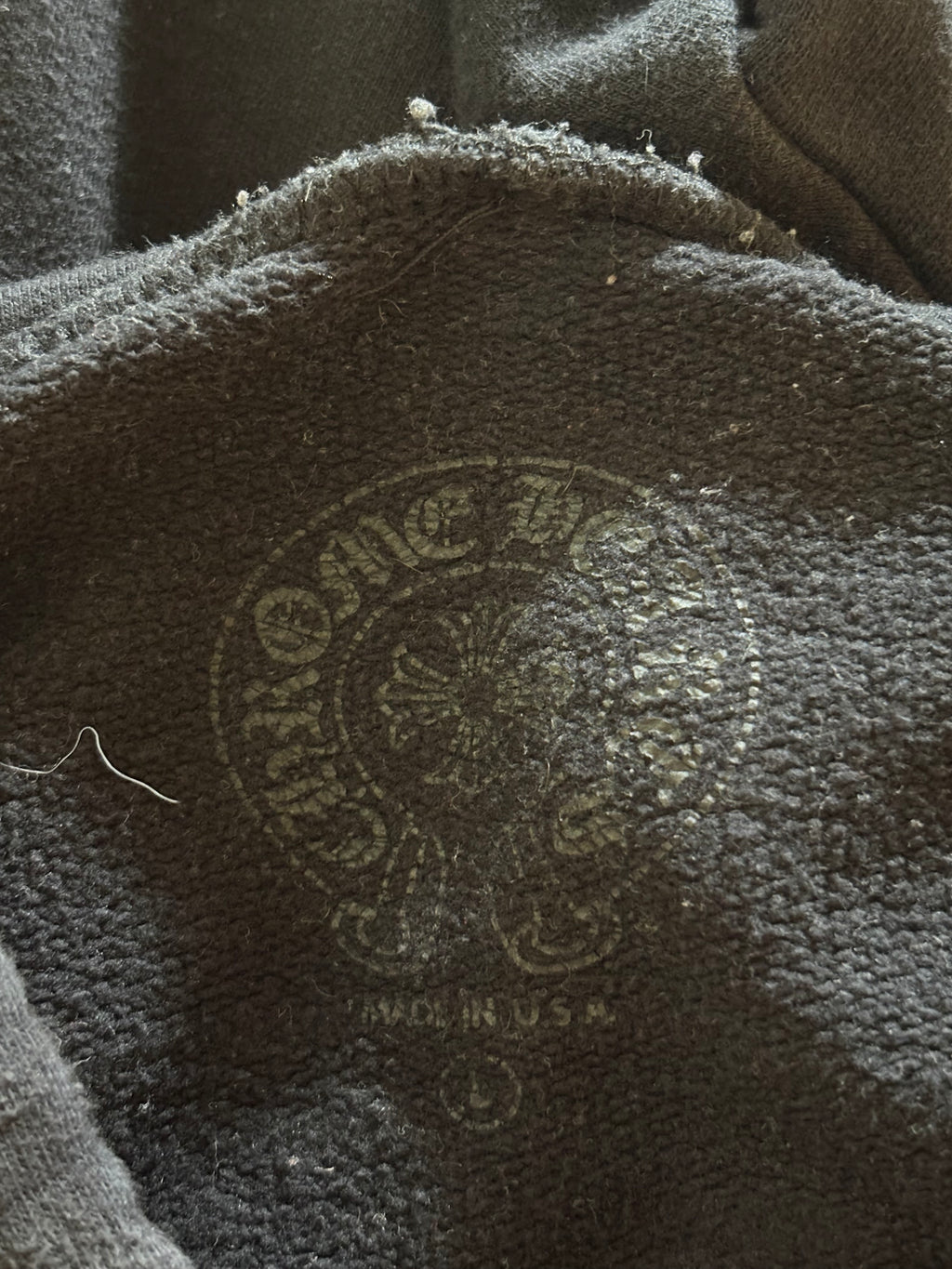 Chrome Hearts Floral Sleeve Horseshoe Pullover Hoodie - Large