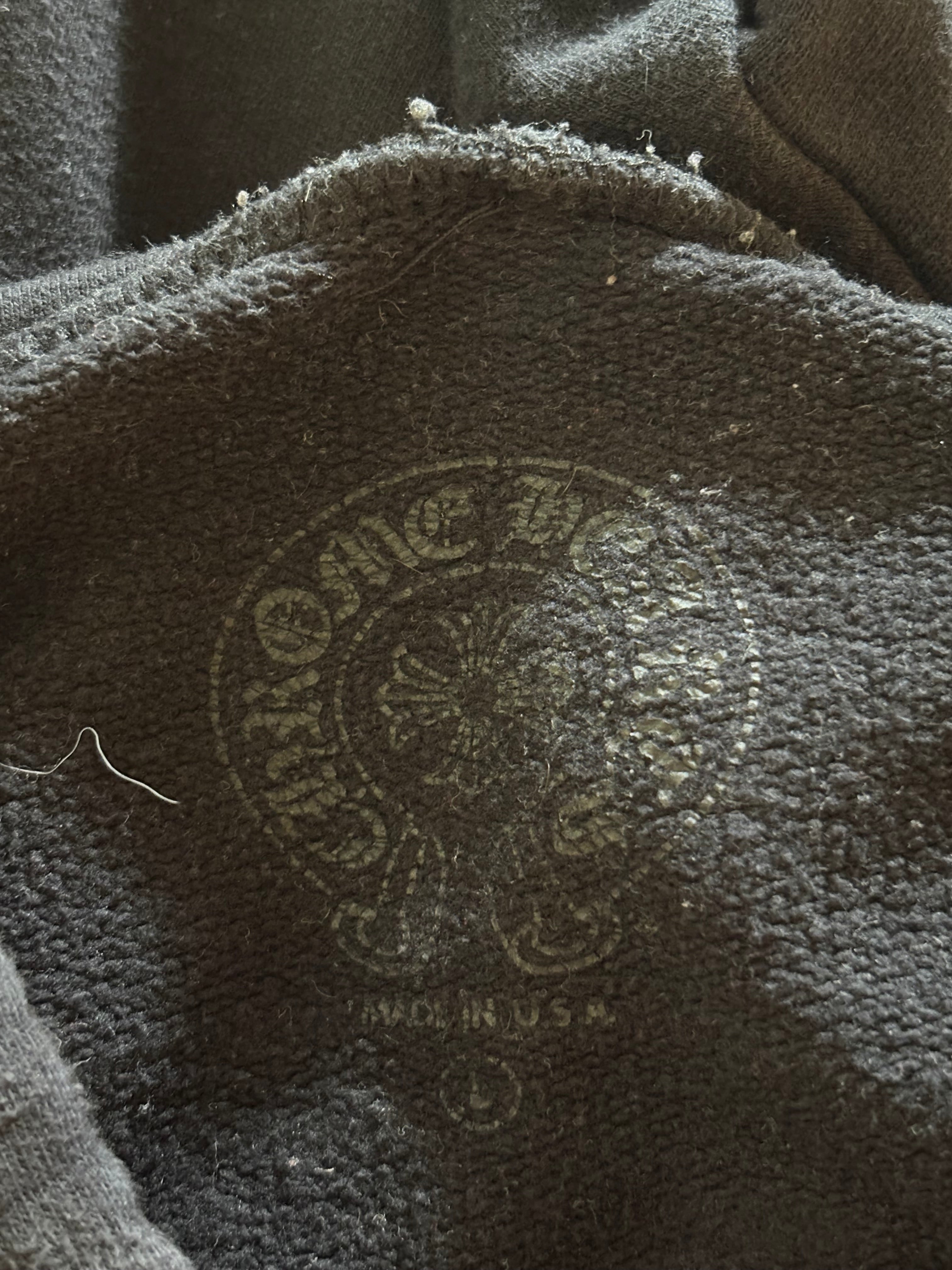 Chrome Hearts Floral Sleeve Horseshoe Pullover Hoodie - Large