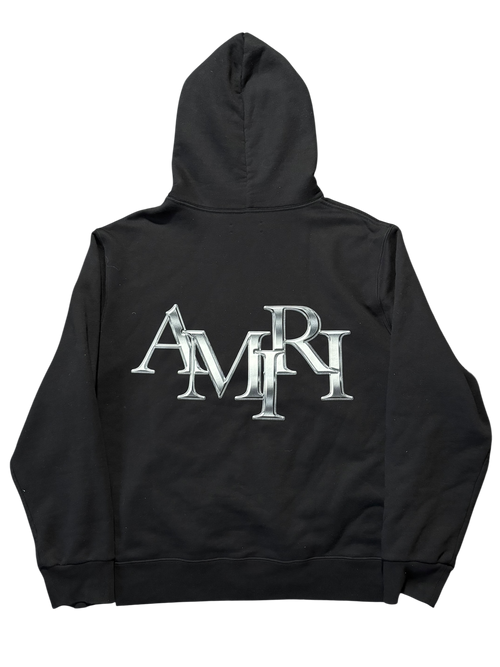 Amiri Metallic Logo Pullover Hoodie - Size XXXL