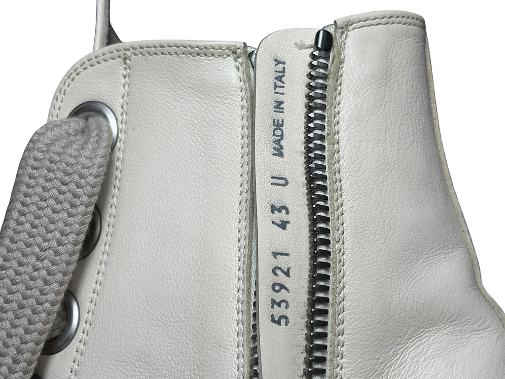 Rick Owens Milk Temple Jumbo Laces Sneaker - Size 43