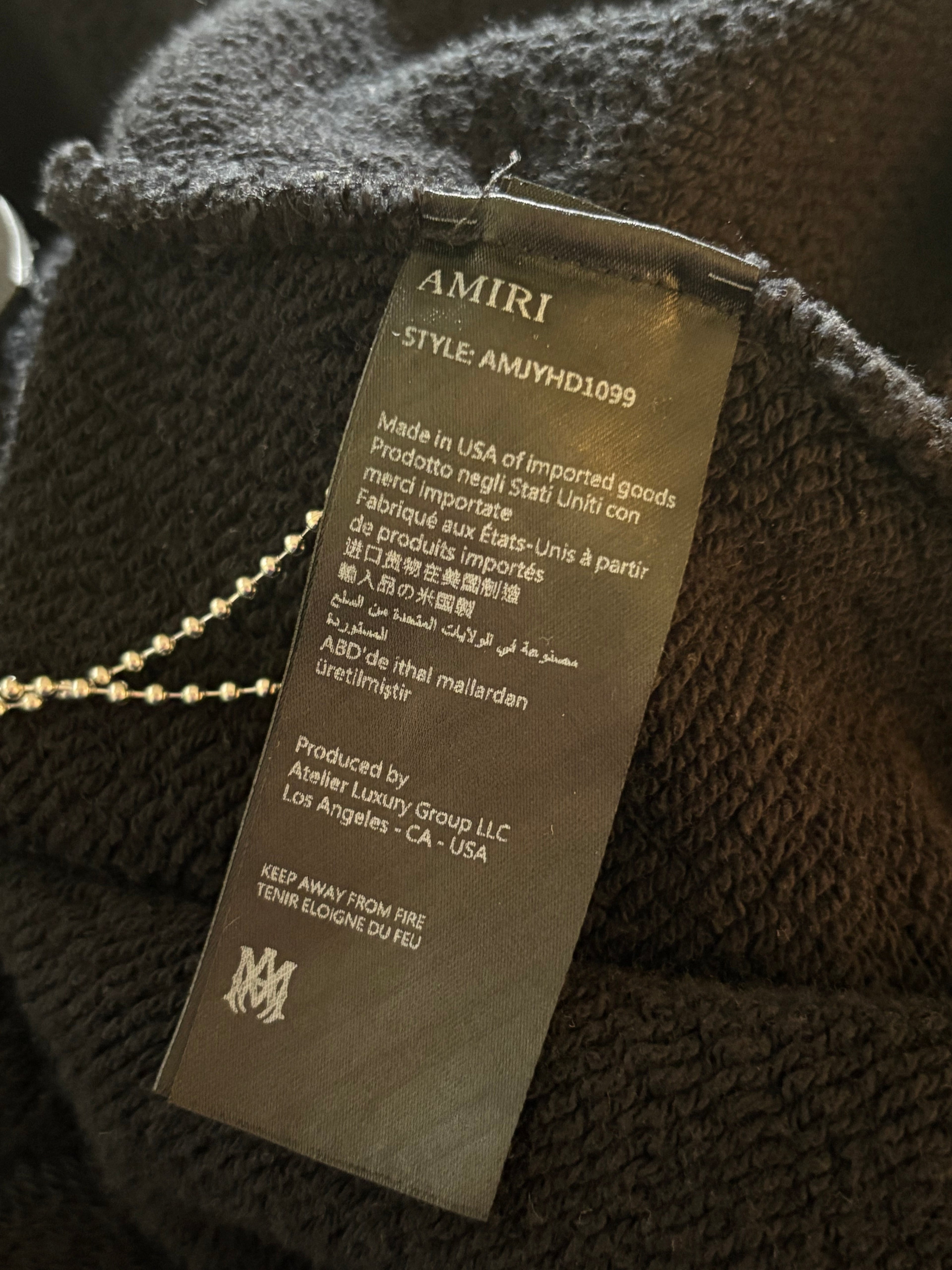 Amiri Snake Sleeves Pullover Hoodie - Size XL