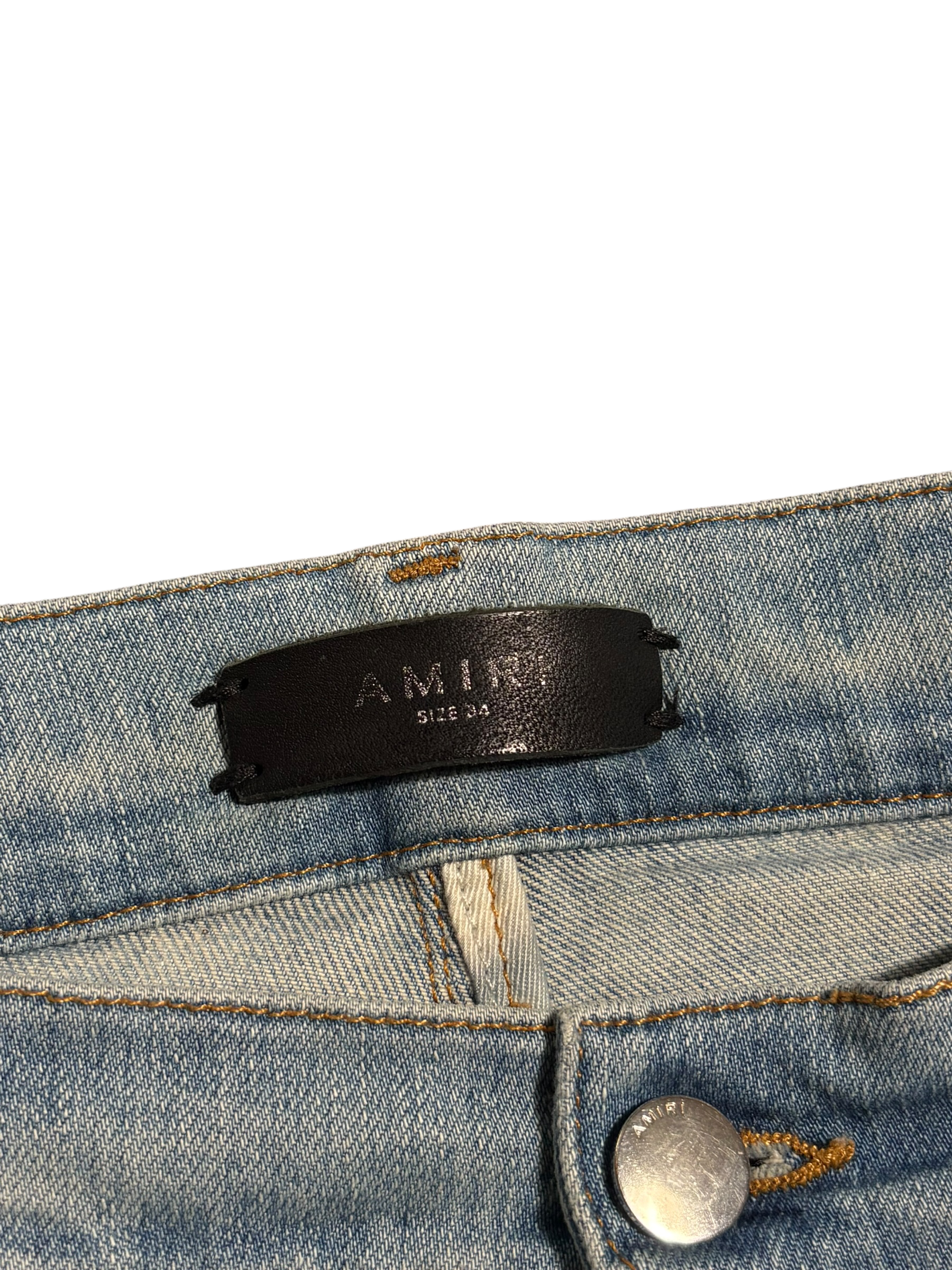 Amiri Scroll Side Patch Logo - Size 34