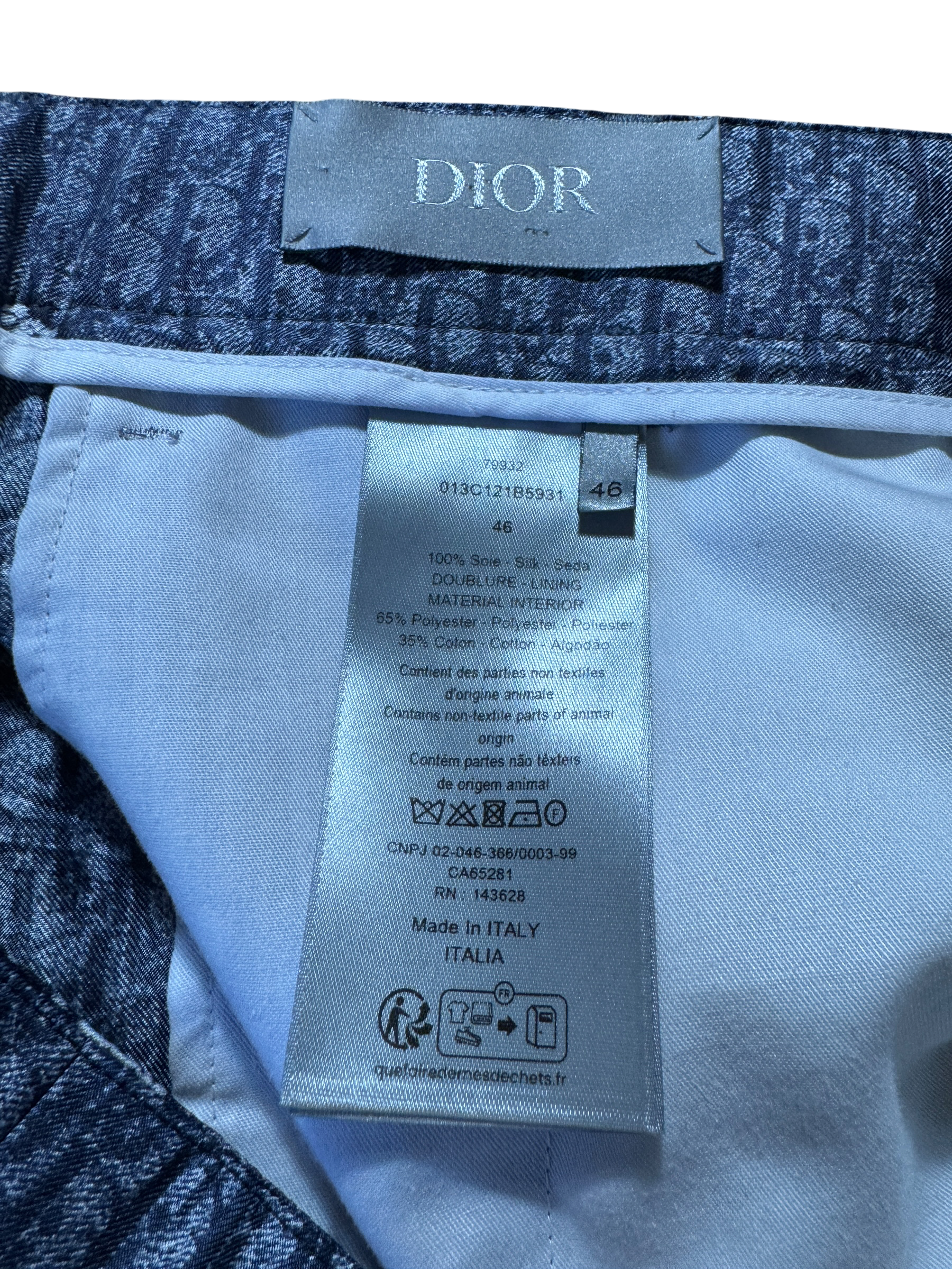 Dior Denim Tears Silk Set