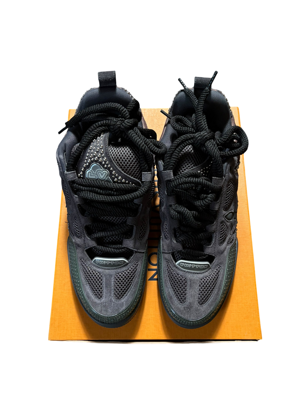 Louis Vuitton Studded Skate Sneaker Graphite - 9LV
