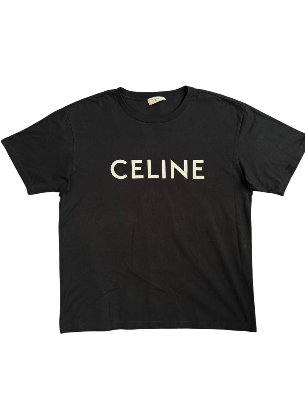 Celine Logo T-Shirt Black - Size M