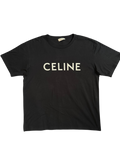 Celine Logo T-Shirt Black - Size M