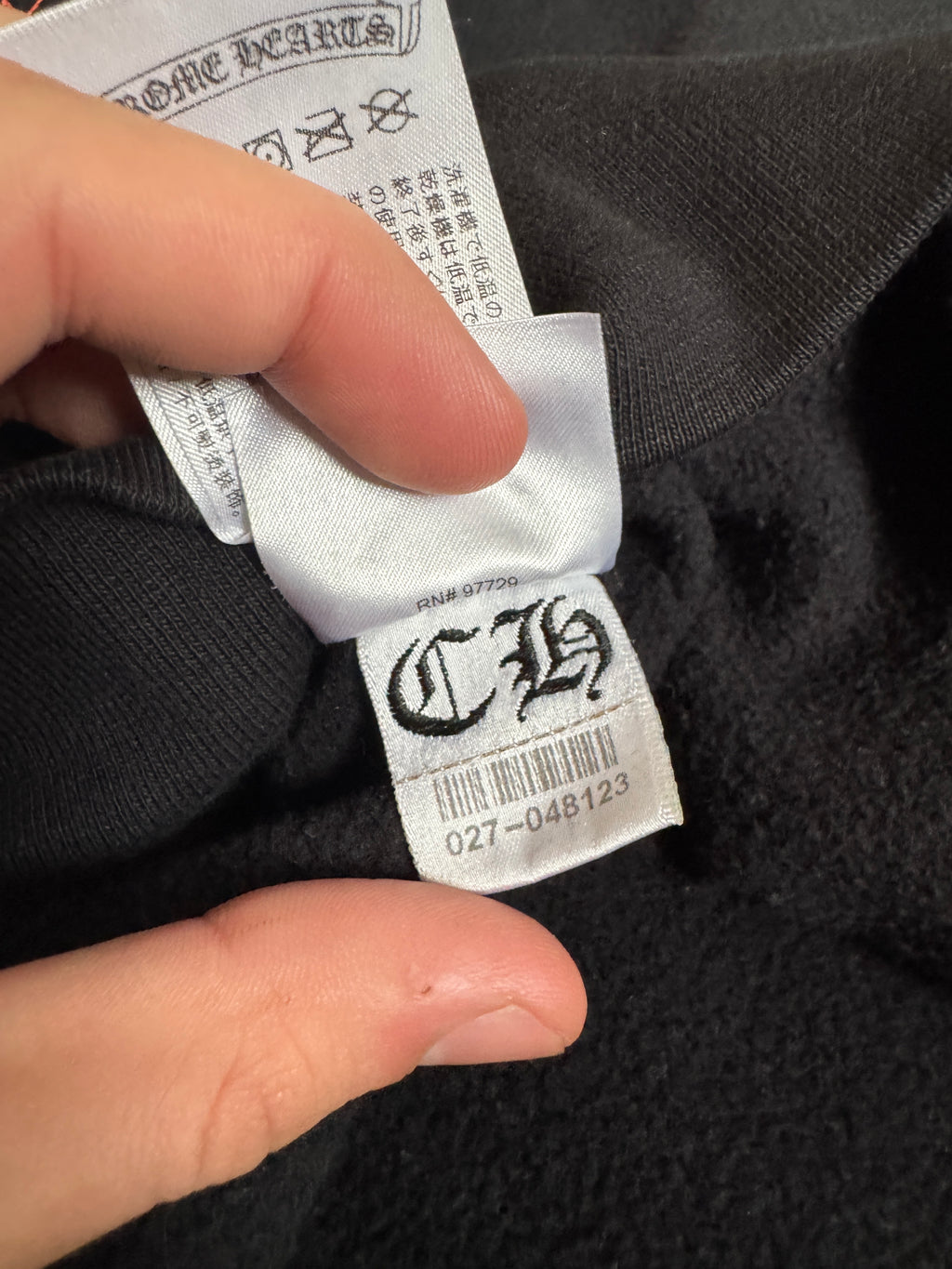 Chrome Hearts Gradient T-bar Hoodie Black