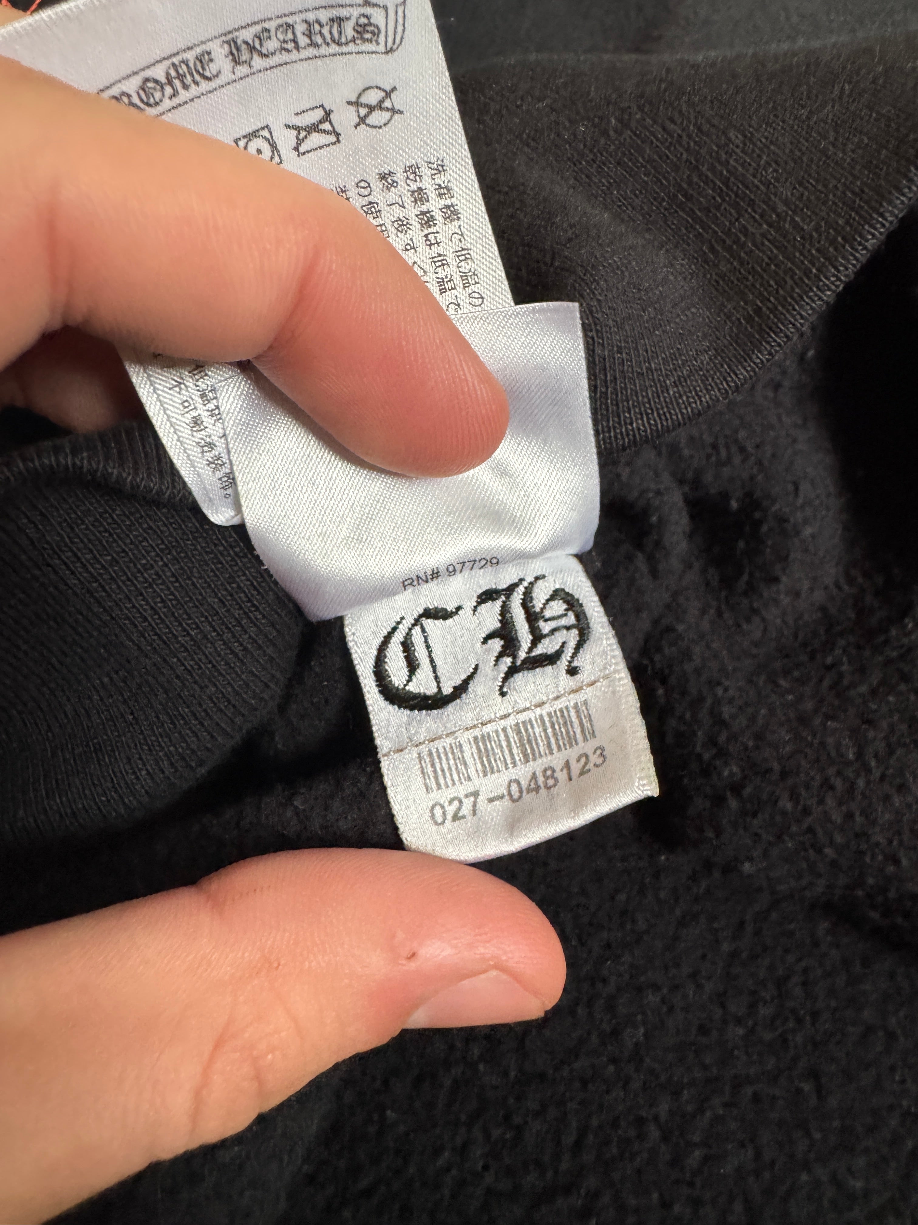 Chrome Hearts Gradient T-bar Hoodie Black