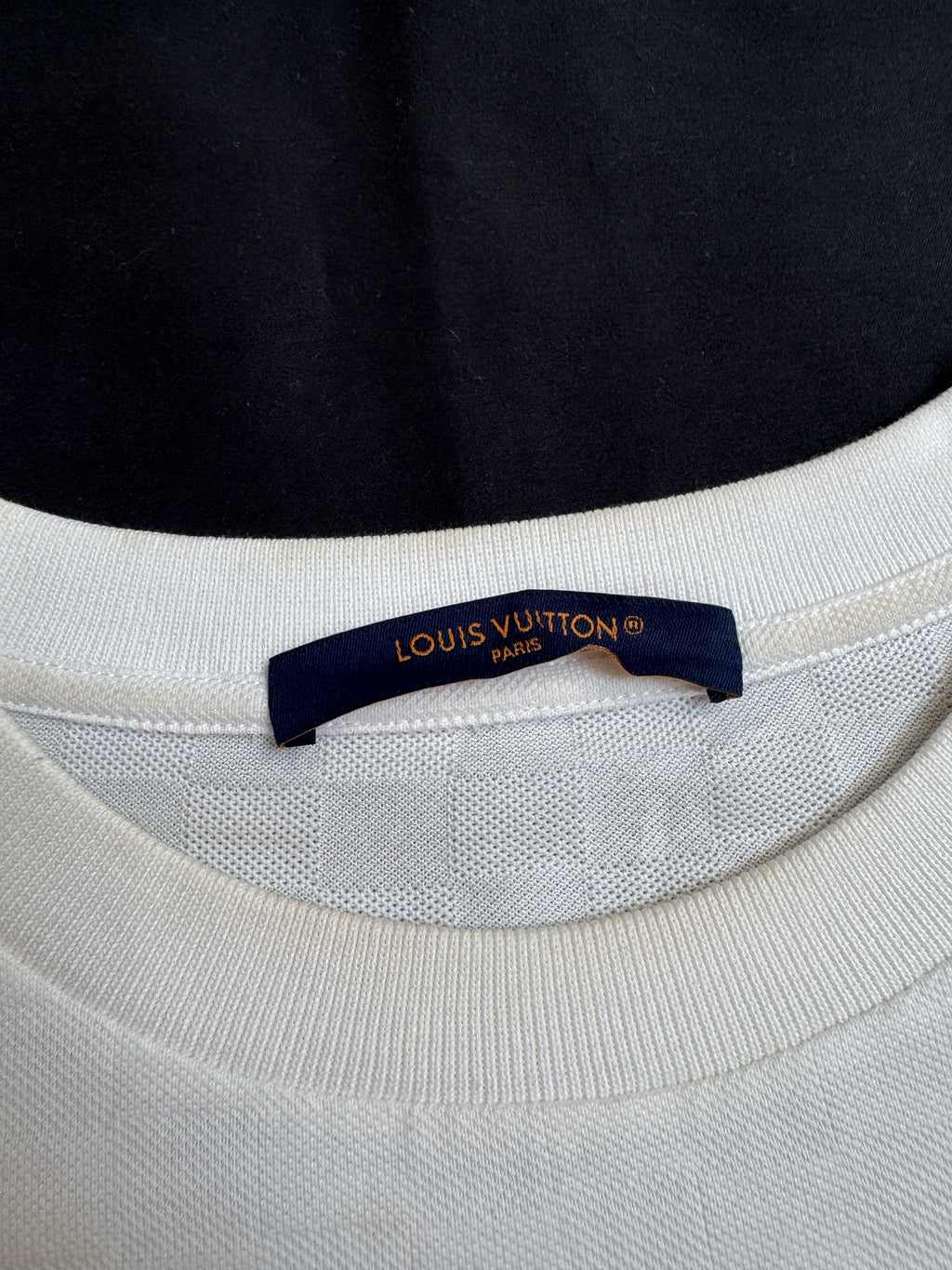 Louis Vuitton White Damier Tee
