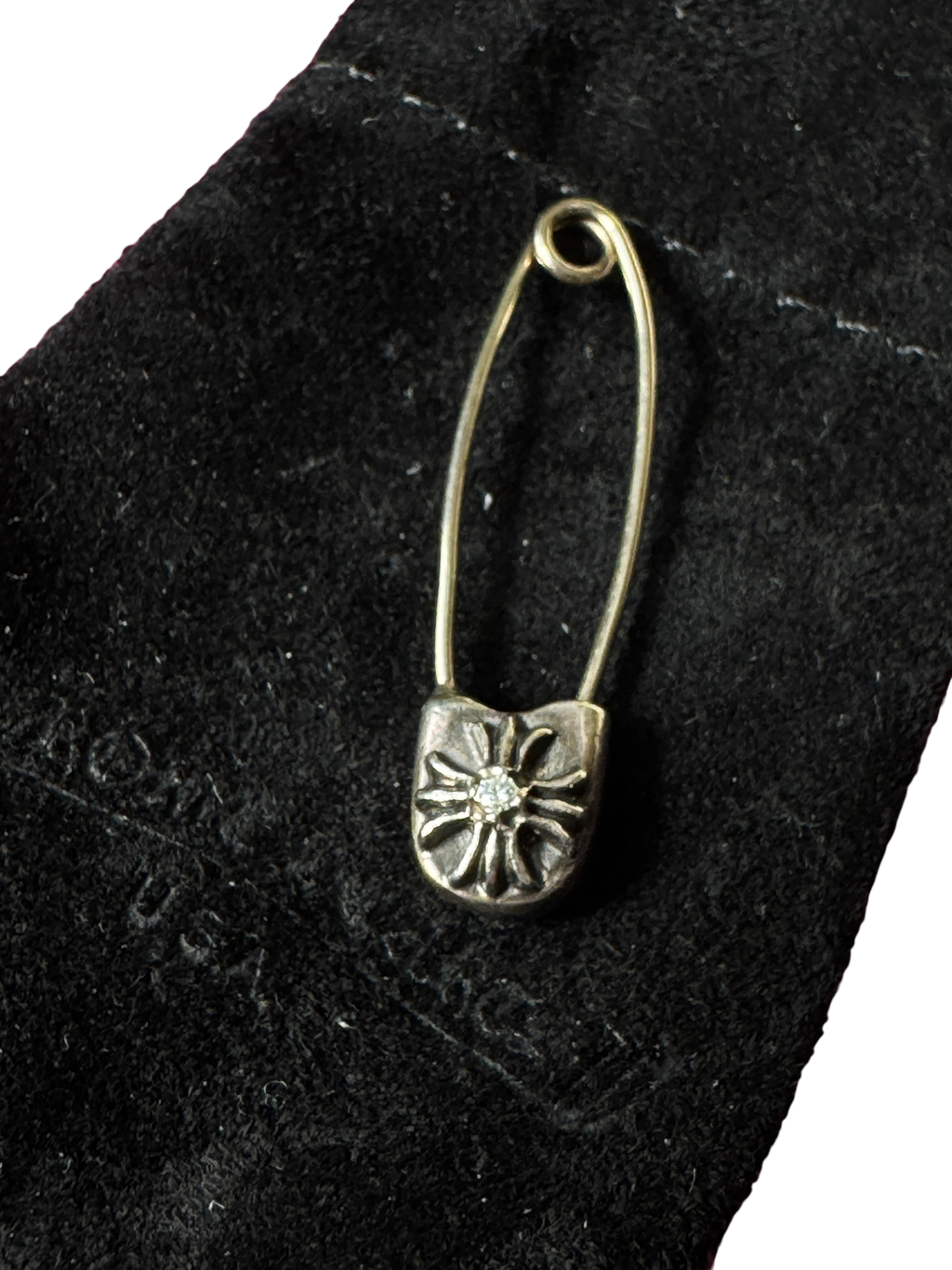 Chrome Hearts Diamond Safety Pin