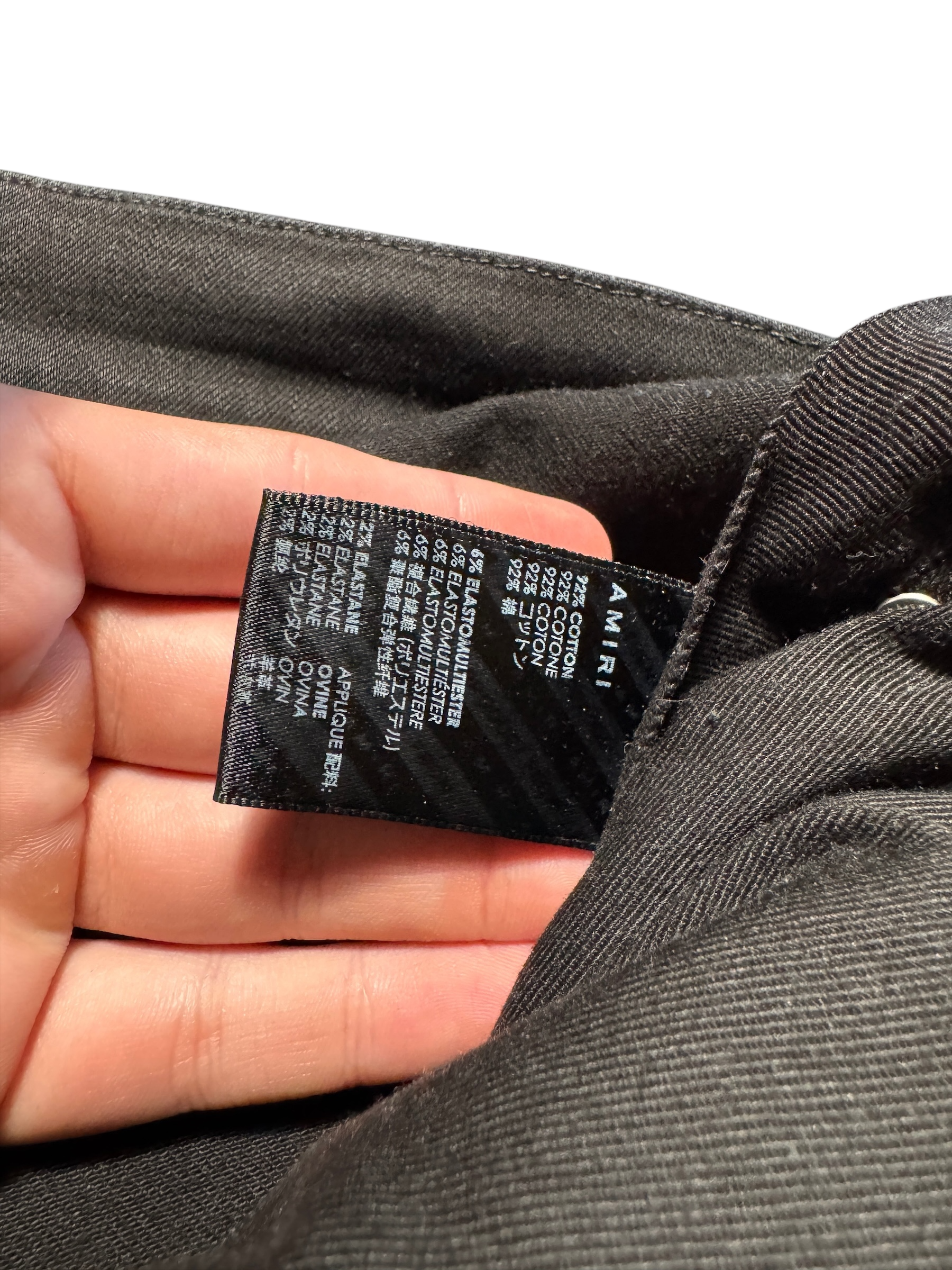 Amiri MX1 Black Silver Patch